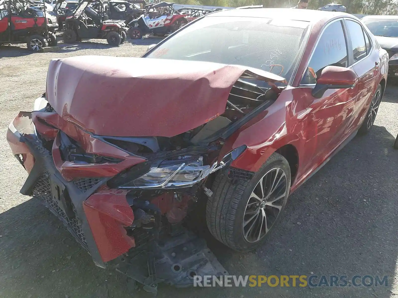 2 Photograph of a damaged car 4T1B11HK1KU171395 TOYOTA CAMRY 2019