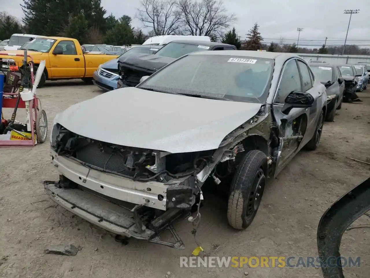 2 Photograph of a damaged car 4T1B11HK1KU172322 TOYOTA CAMRY 2019