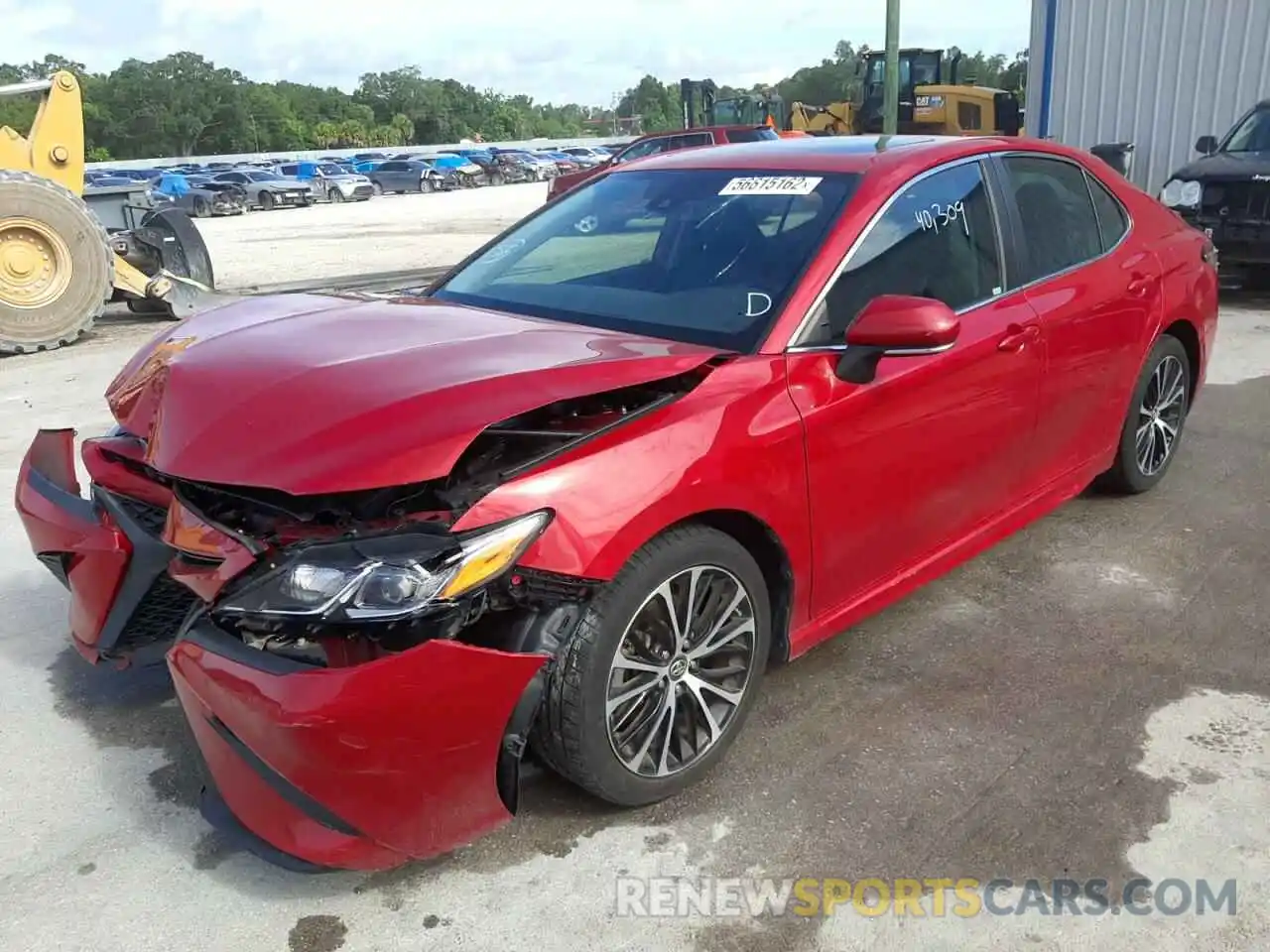 2 Photograph of a damaged car 4T1B11HK1KU186401 TOYOTA CAMRY 2019