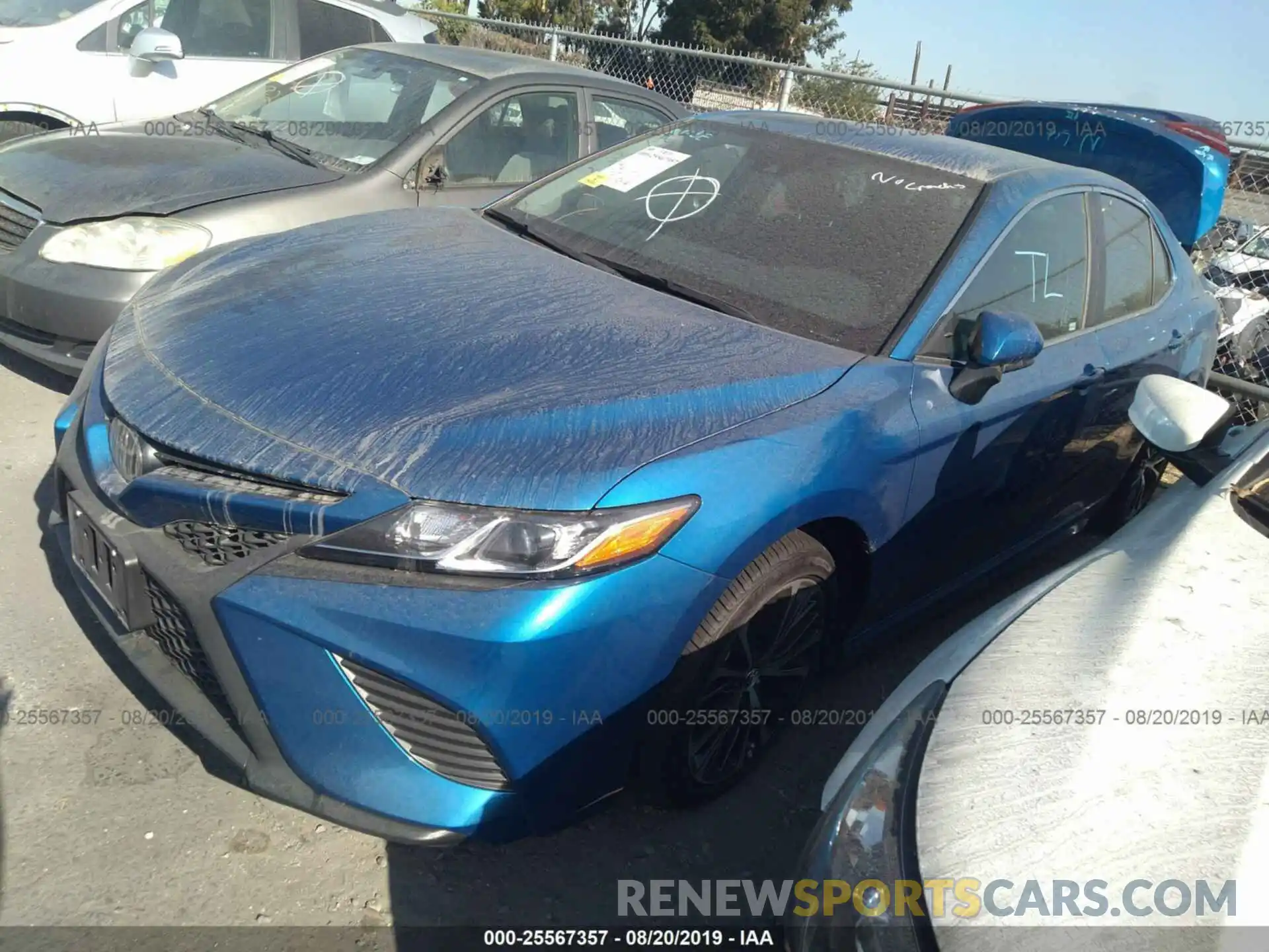 2 Photograph of a damaged car 4T1B11HK1KU187676 TOYOTA CAMRY 2019