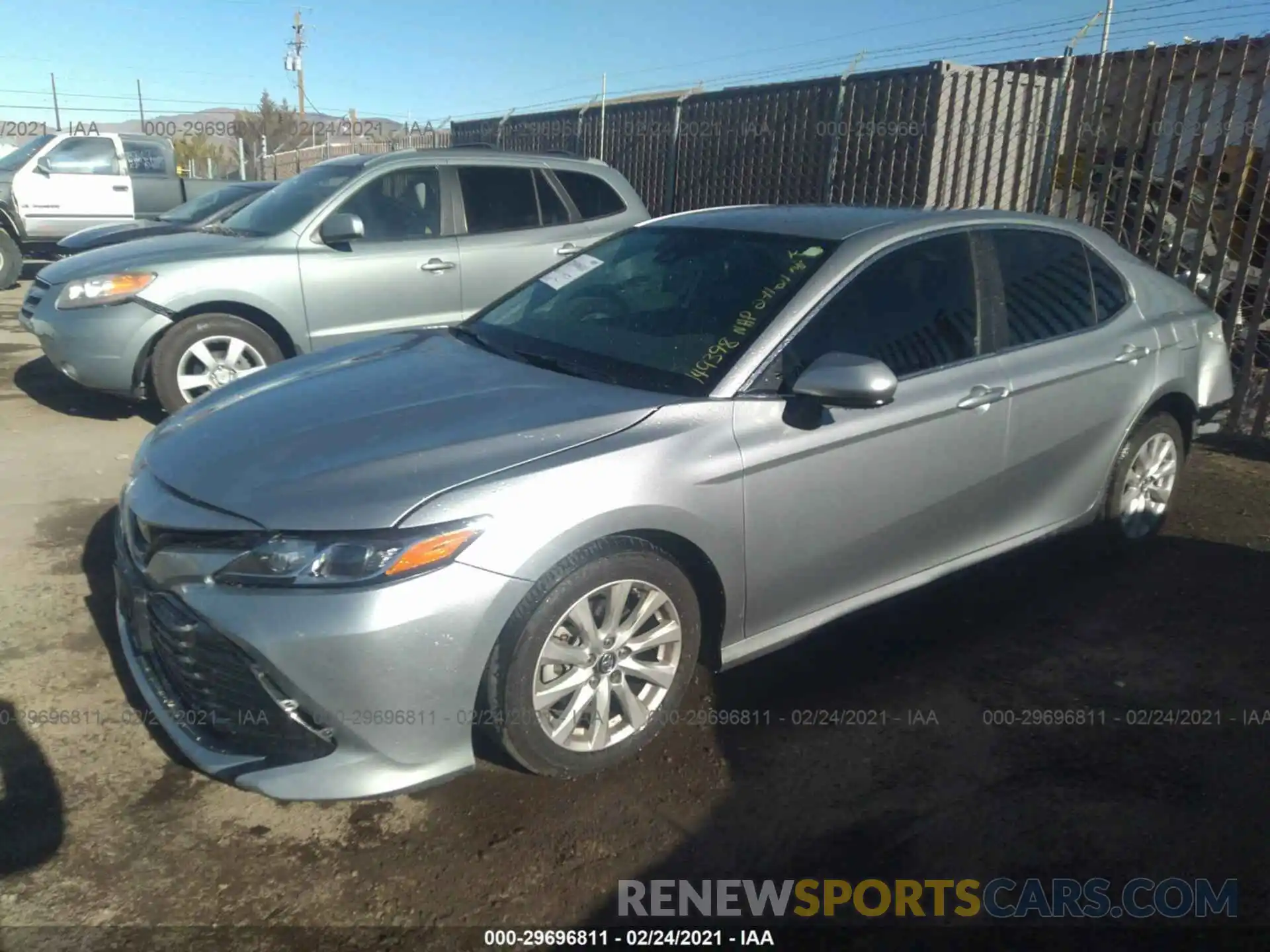 2 Photograph of a damaged car 4T1B11HK1KU189993 TOYOTA CAMRY 2019