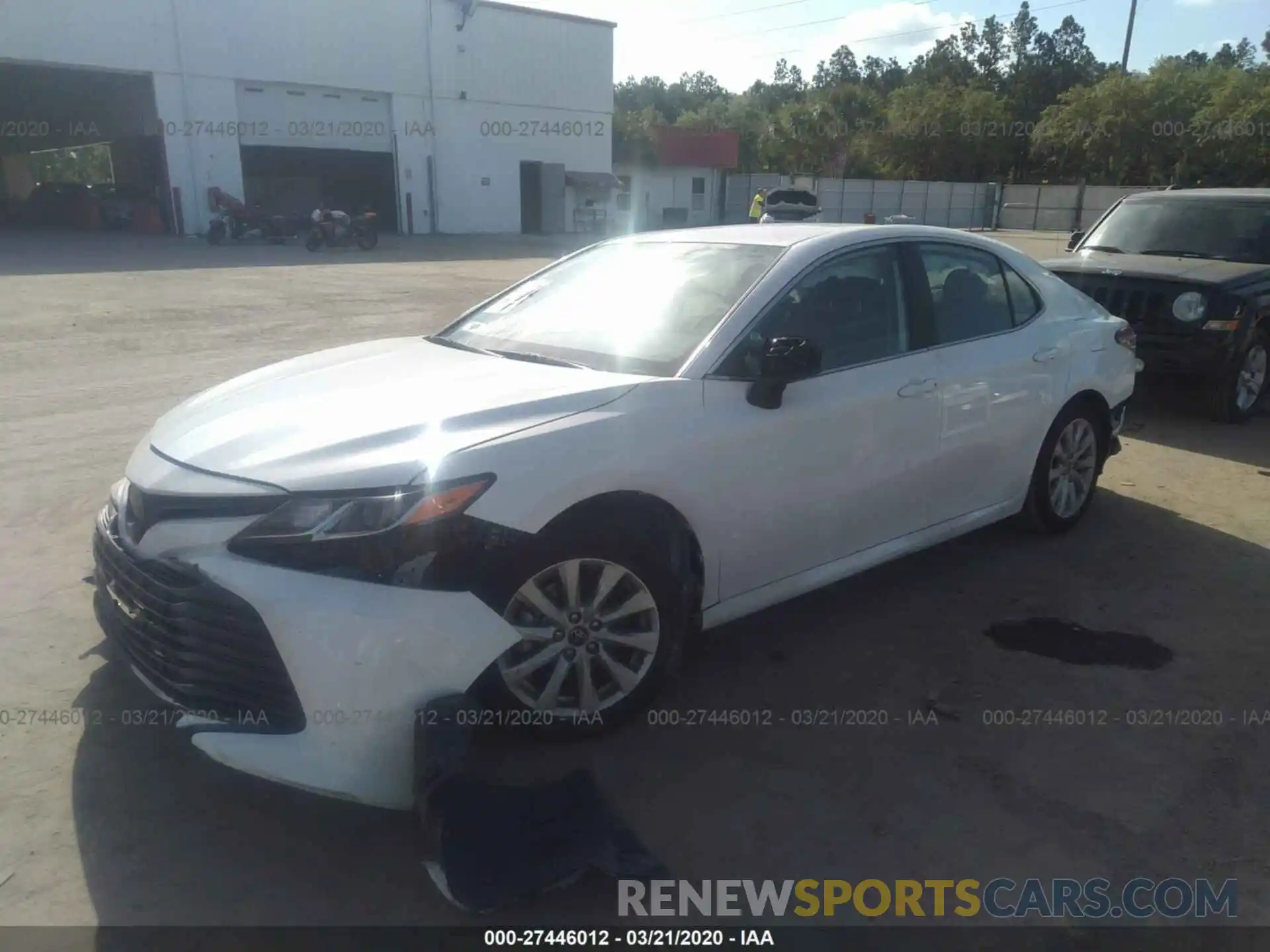 2 Photograph of a damaged car 4T1B11HK1KU196734 TOYOTA CAMRY 2019