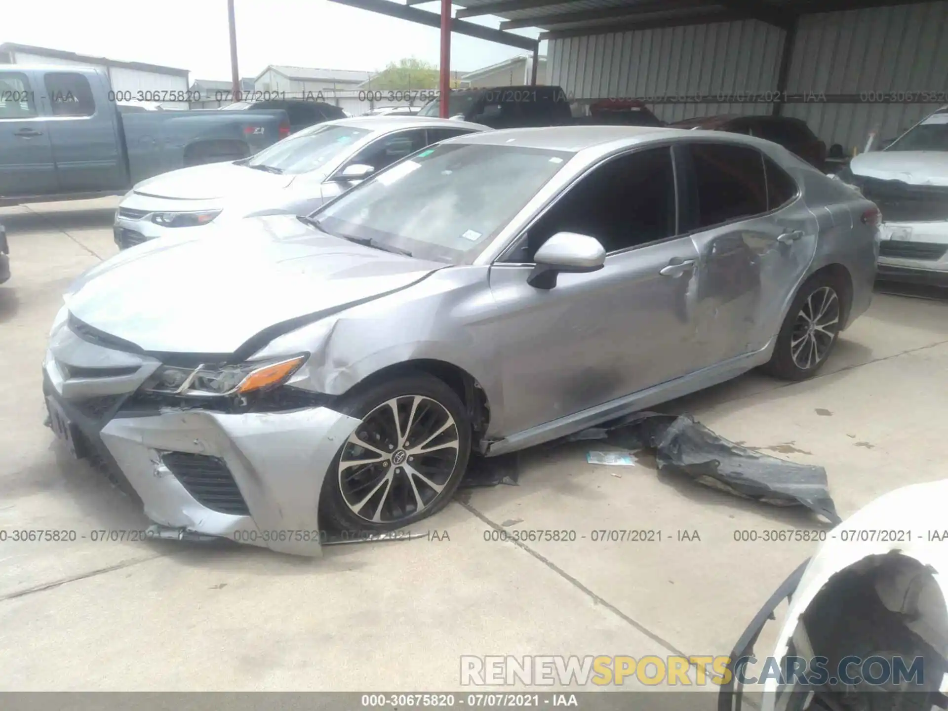 2 Photograph of a damaged car 4T1B11HK1KU199584 TOYOTA CAMRY 2019