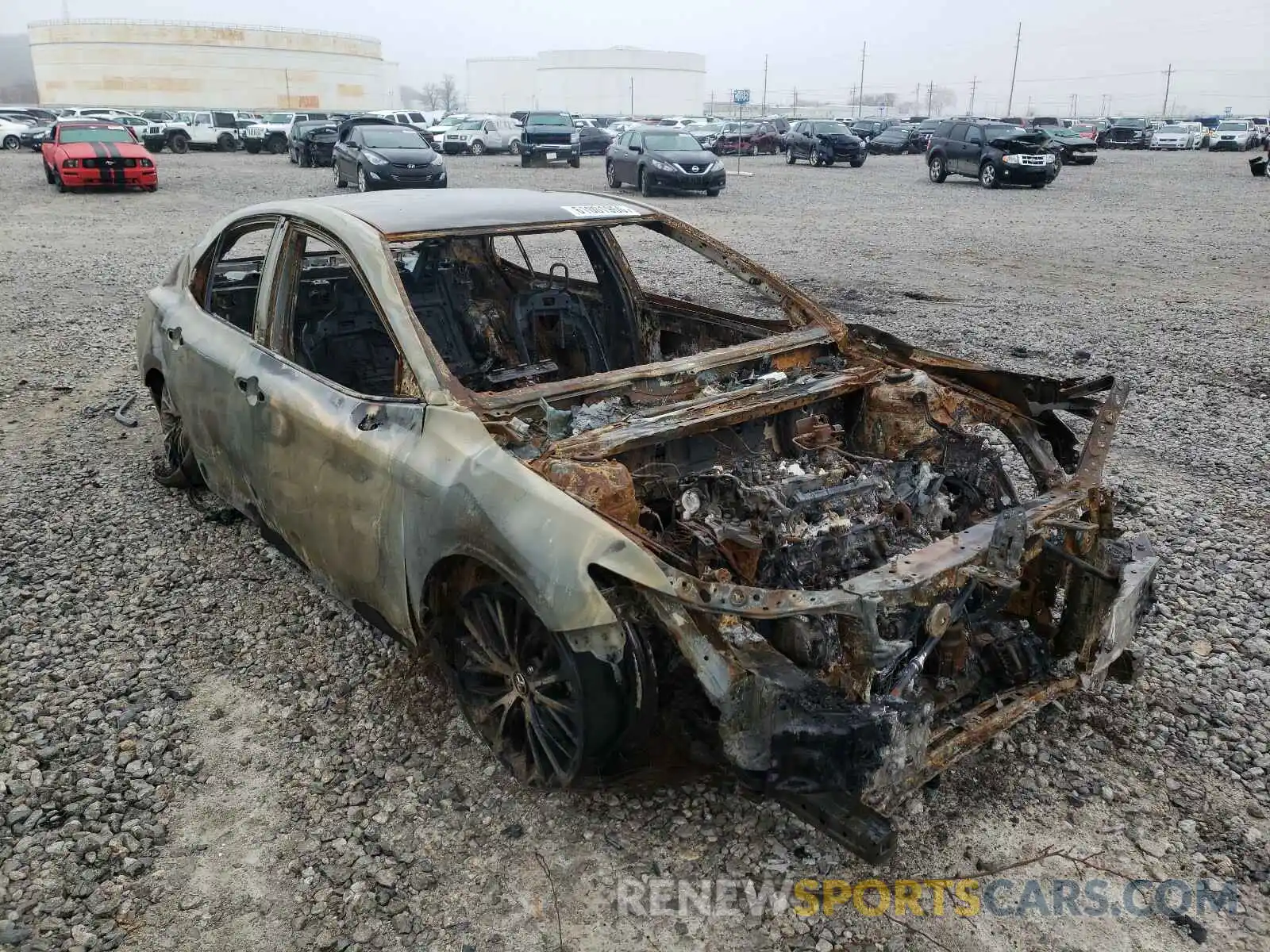 1 Photograph of a damaged car 4T1B11HK1KU199973 TOYOTA CAMRY 2019