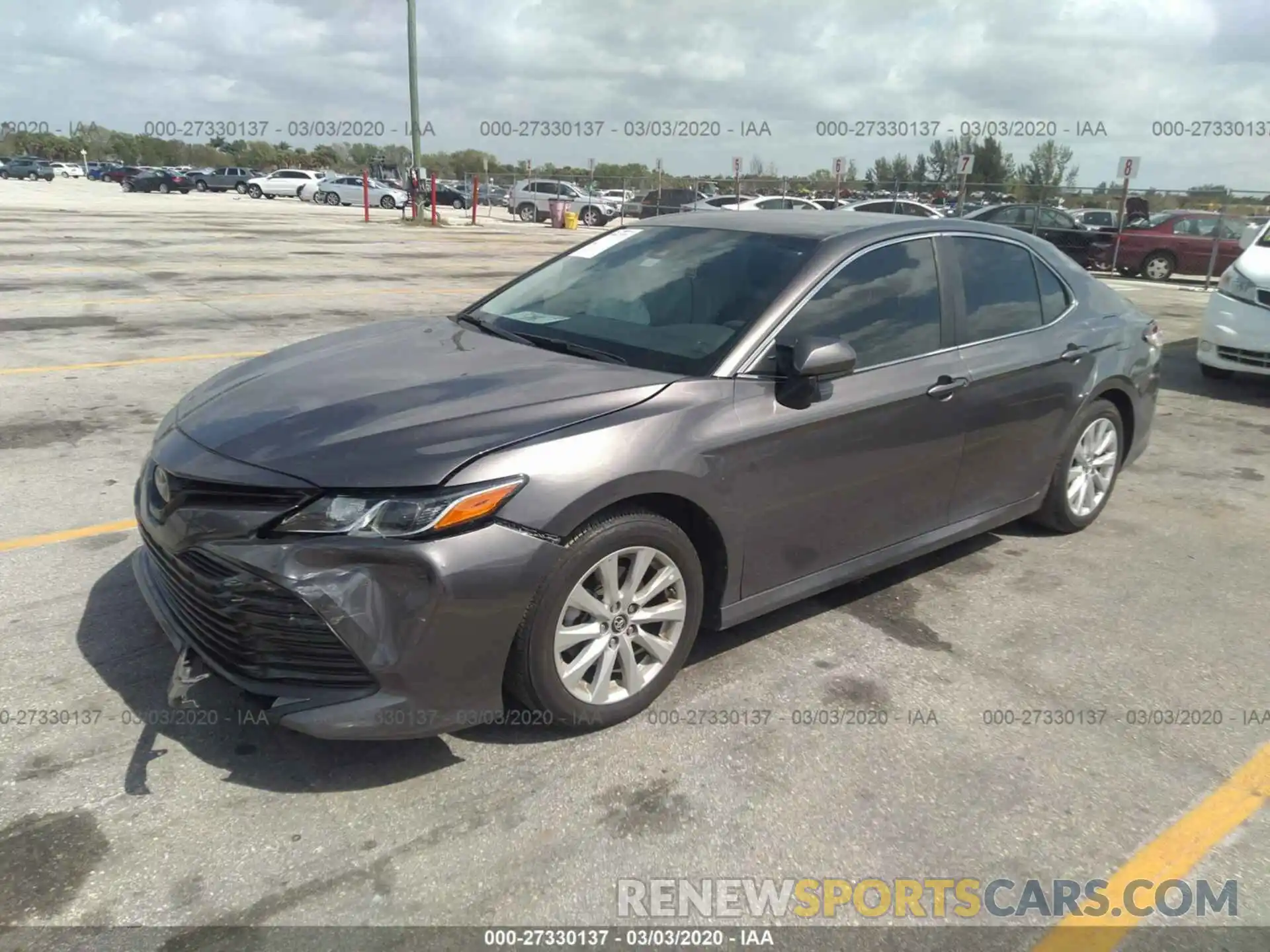 2 Photograph of a damaged car 4T1B11HK1KU202693 TOYOTA CAMRY 2019