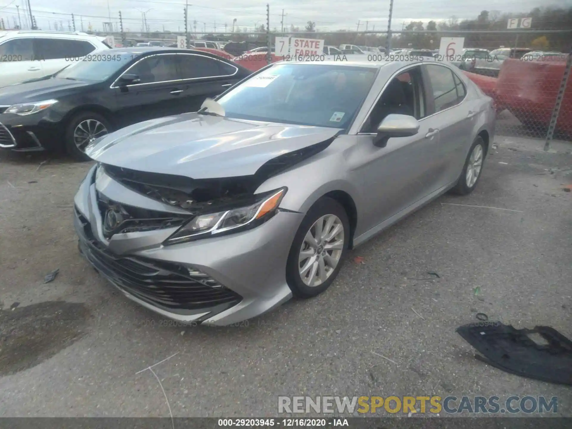 2 Photograph of a damaged car 4T1B11HK1KU208543 TOYOTA CAMRY 2019