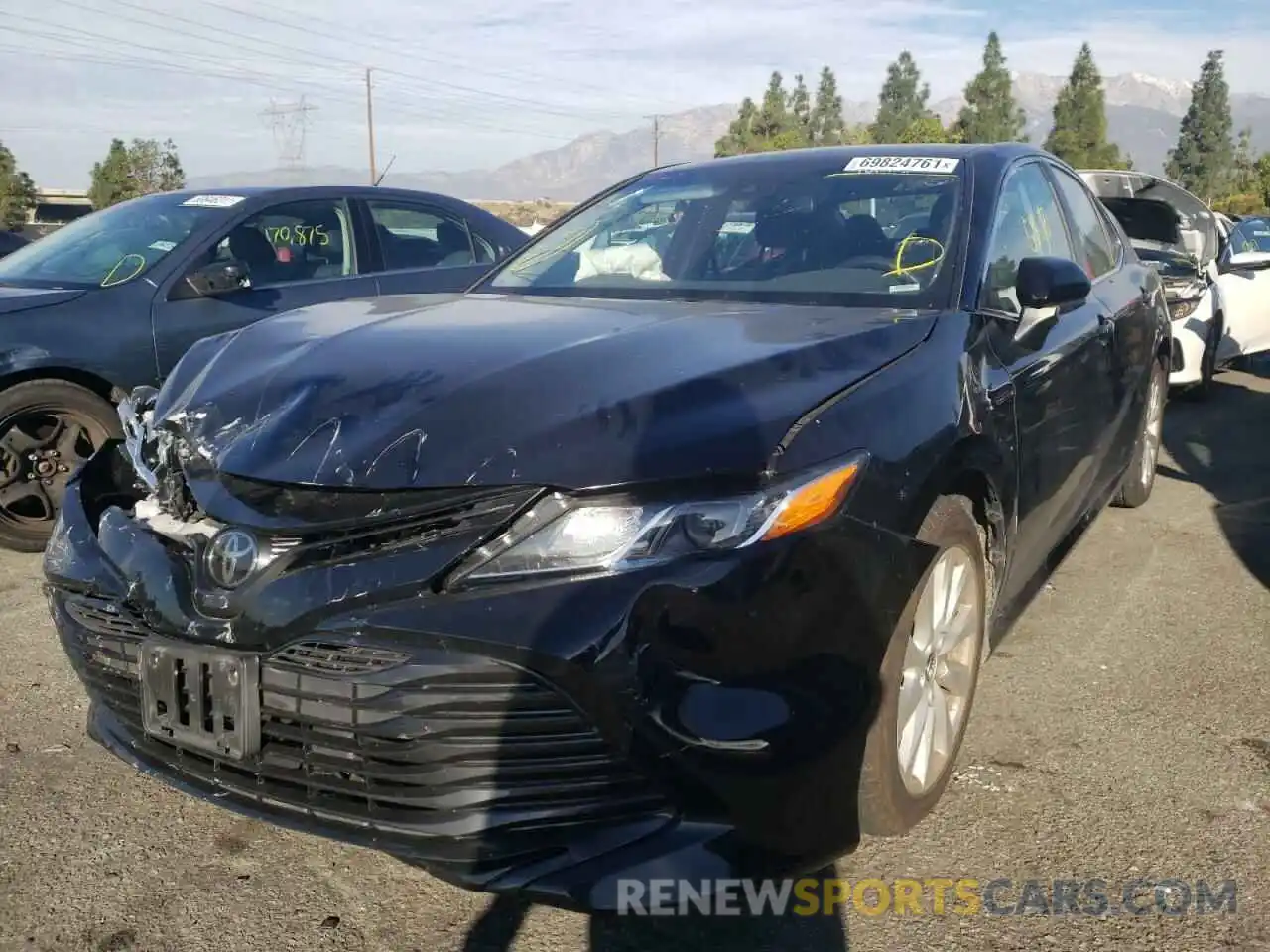 2 Photograph of a damaged car 4T1B11HK1KU218411 TOYOTA CAMRY 2019