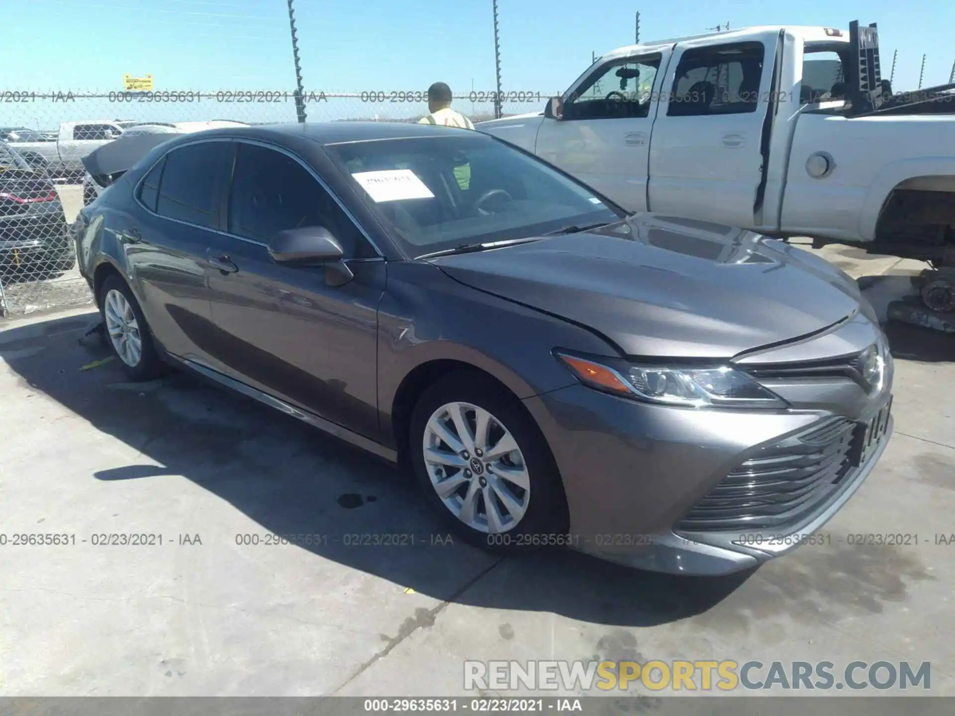 1 Photograph of a damaged car 4T1B11HK1KU221521 TOYOTA CAMRY 2019