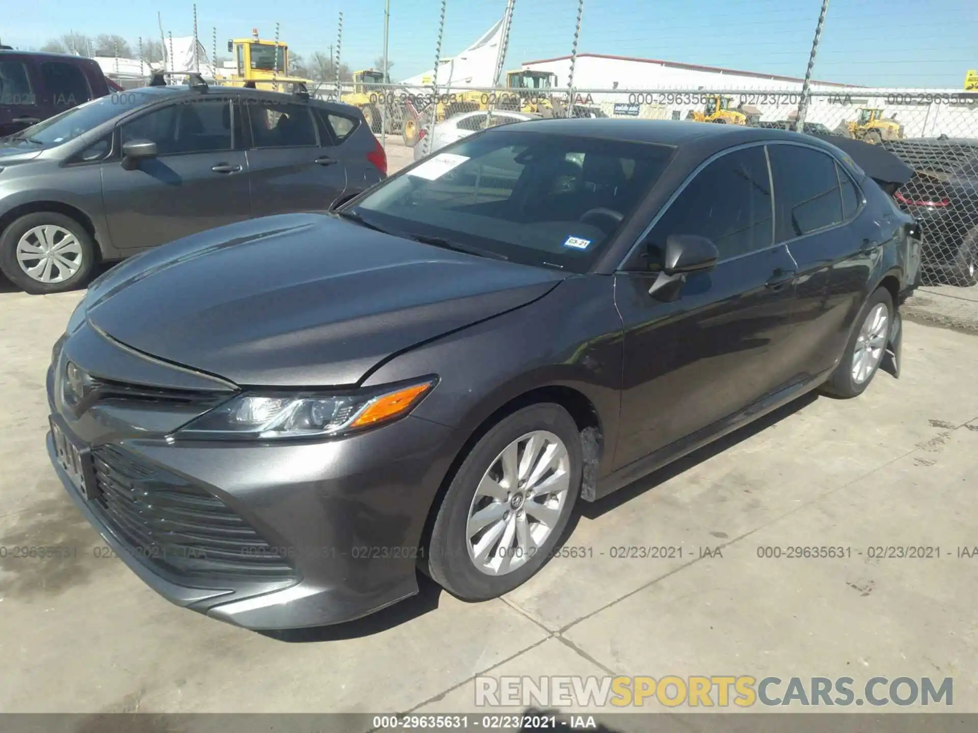 2 Photograph of a damaged car 4T1B11HK1KU221521 TOYOTA CAMRY 2019