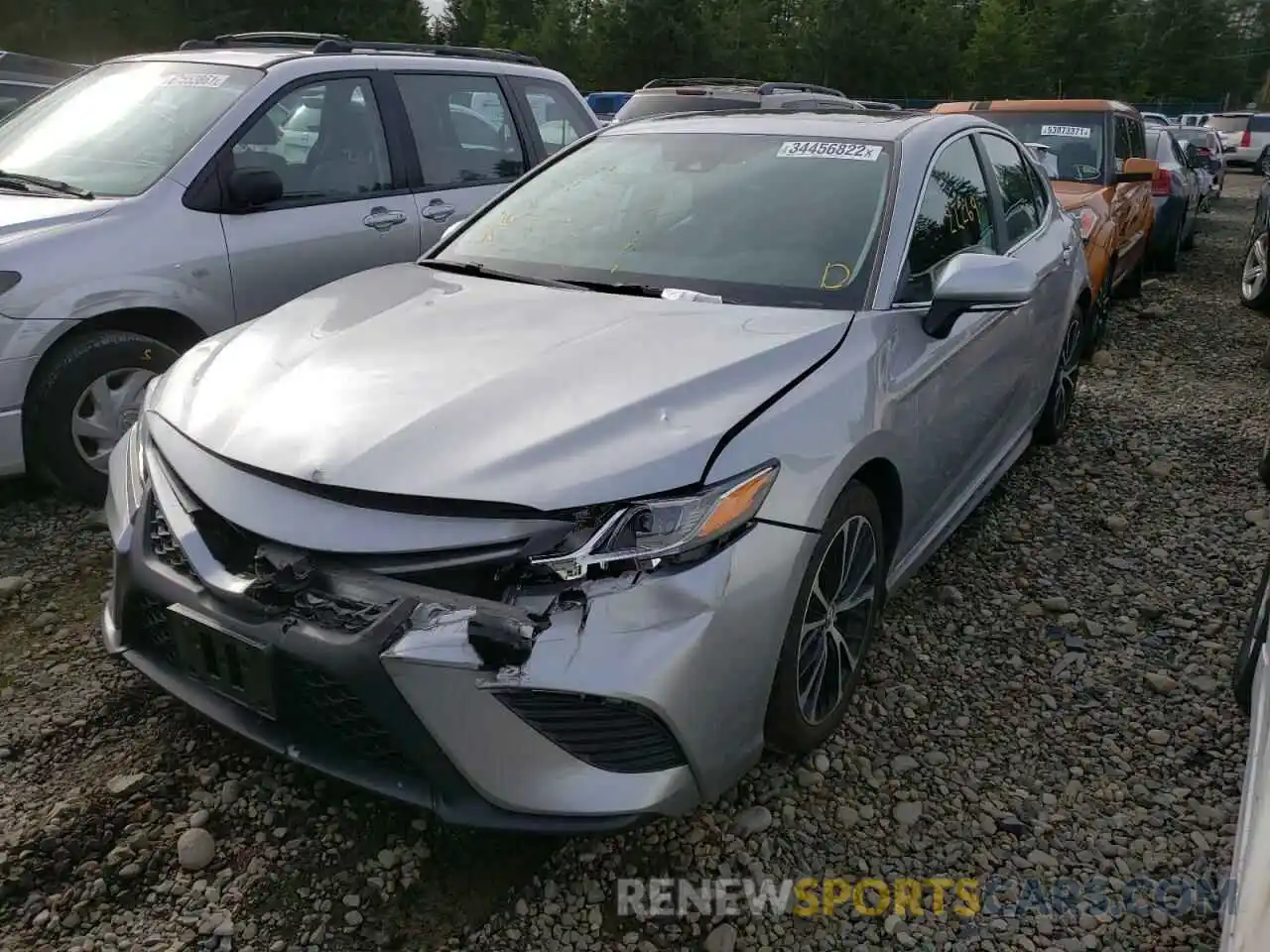 2 Photograph of a damaged car 4T1B11HK1KU226265 TOYOTA CAMRY 2019