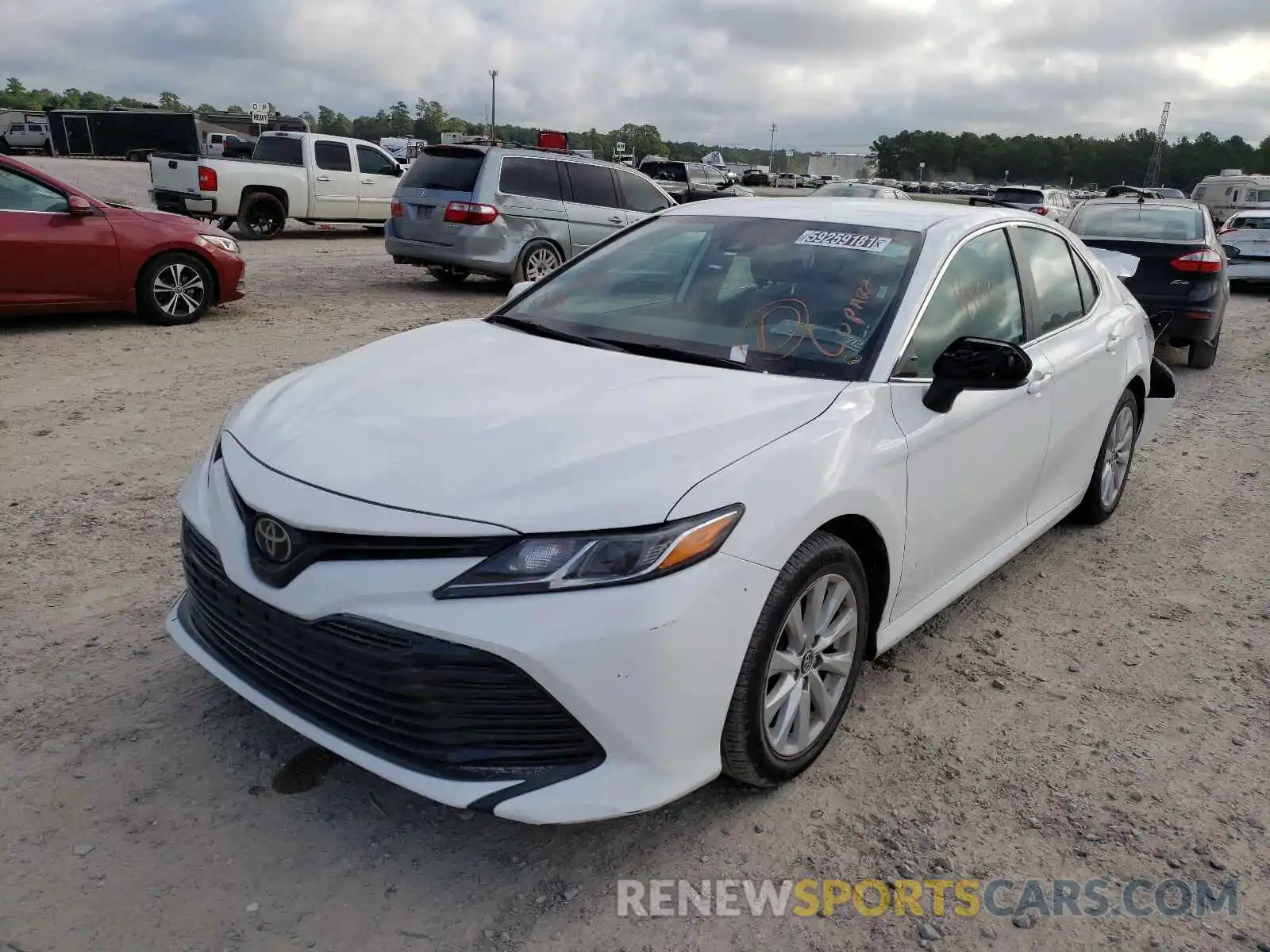 2 Photograph of a damaged car 4T1B11HK1KU227612 TOYOTA CAMRY 2019