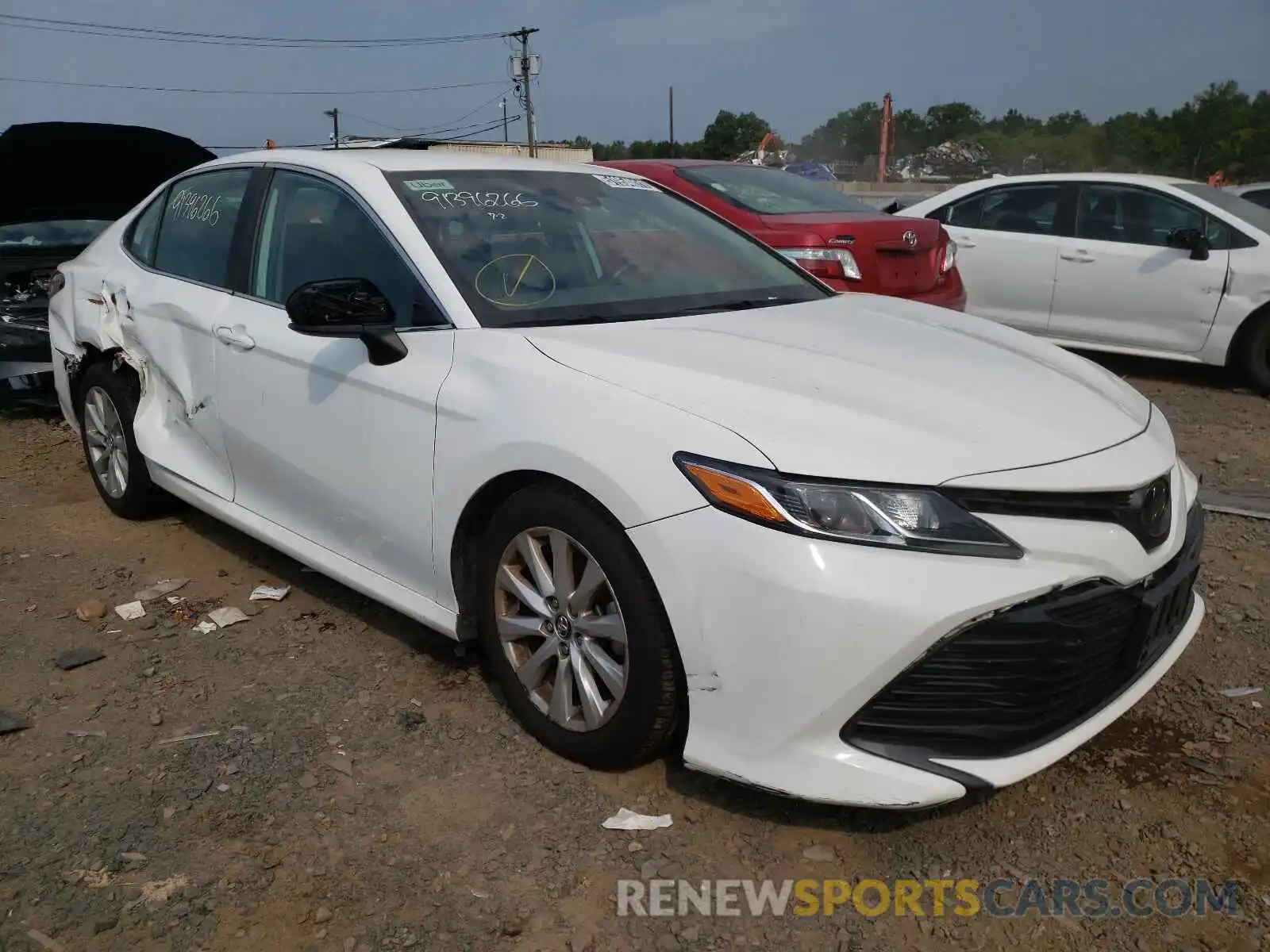 1 Photograph of a damaged car 4T1B11HK1KU229957 TOYOTA CAMRY 2019