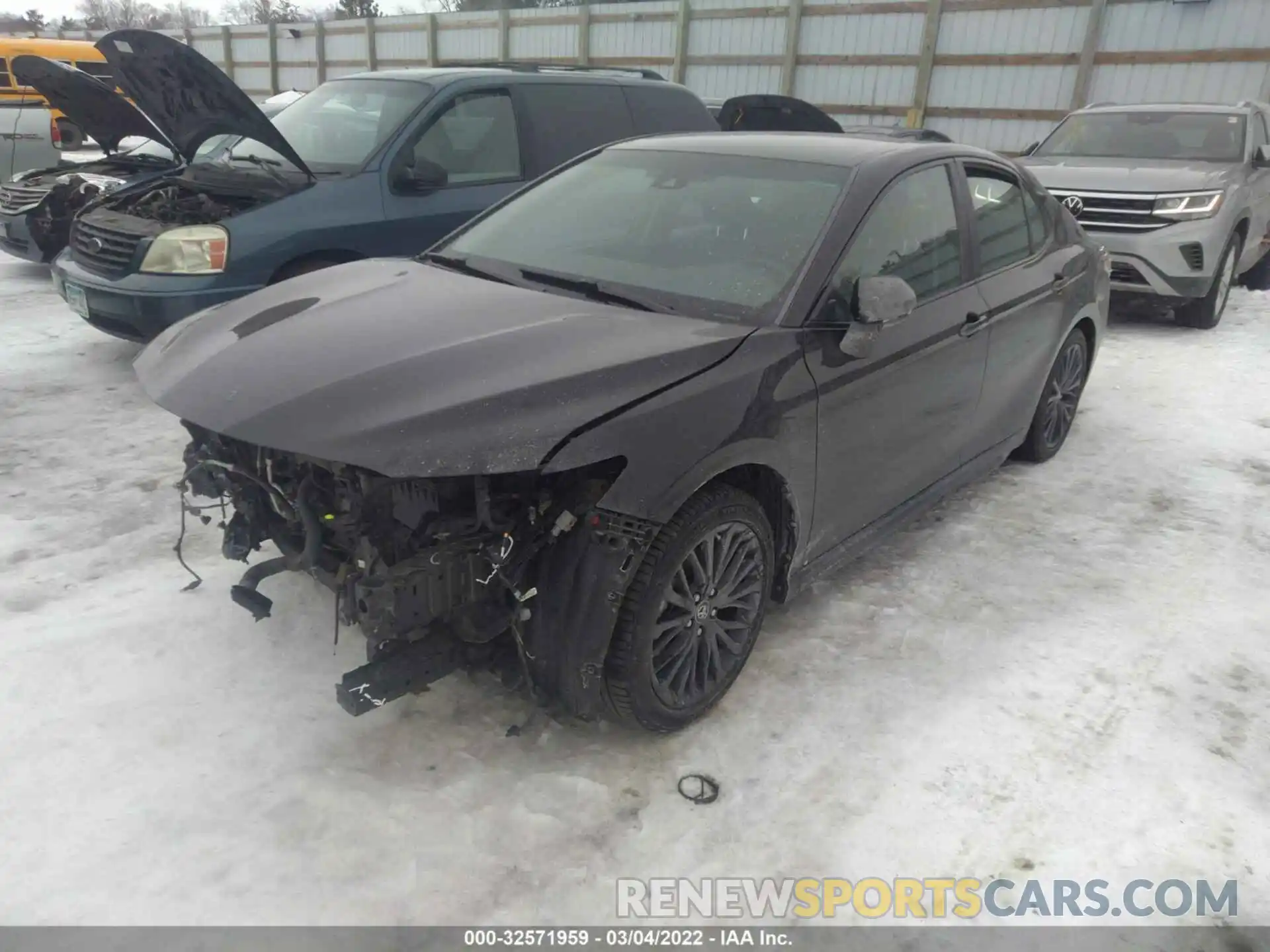 2 Photograph of a damaged car 4T1B11HK1KU234043 TOYOTA CAMRY 2019