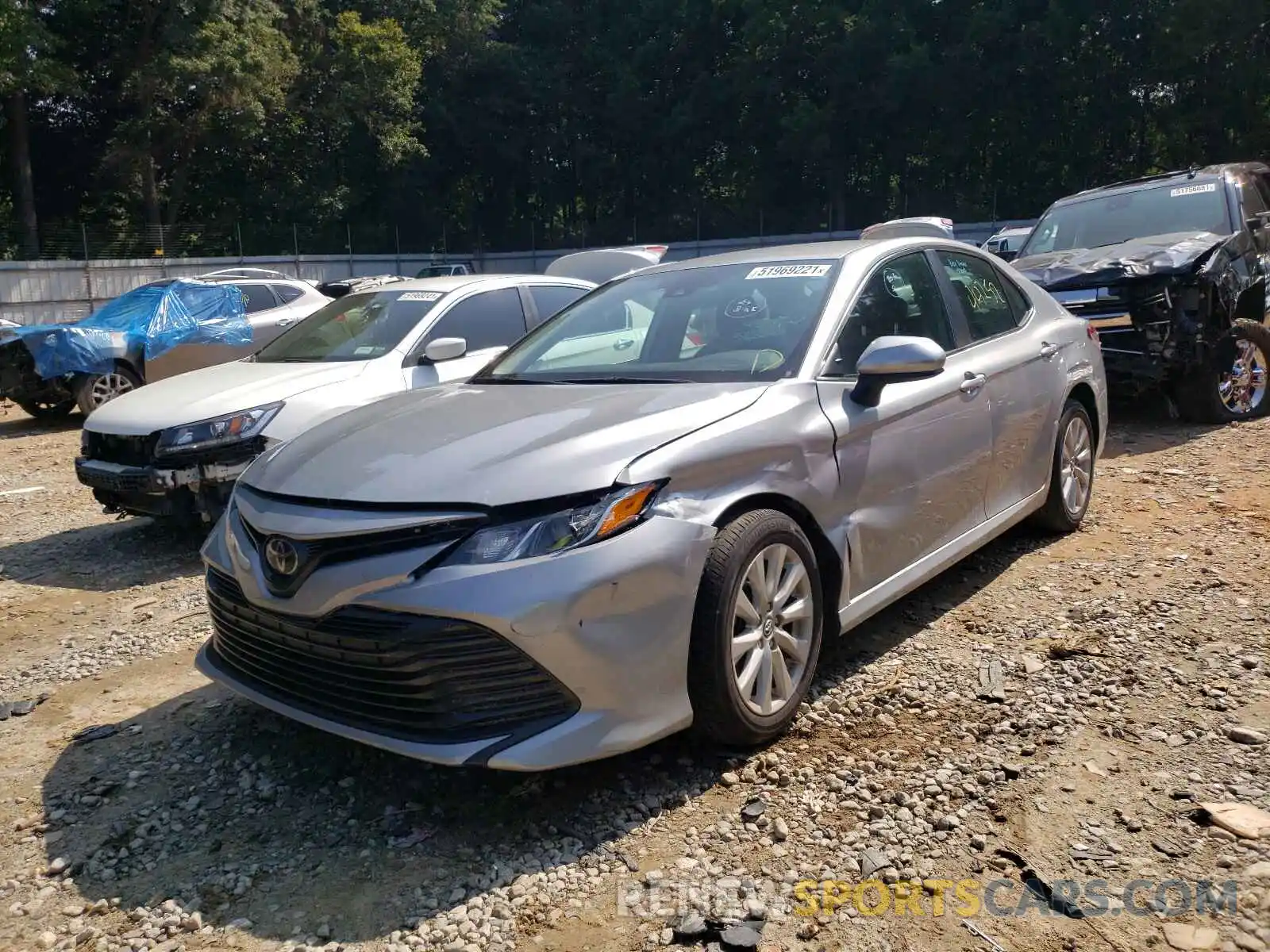 2 Photograph of a damaged car 4T1B11HK1KU239520 TOYOTA CAMRY 2019