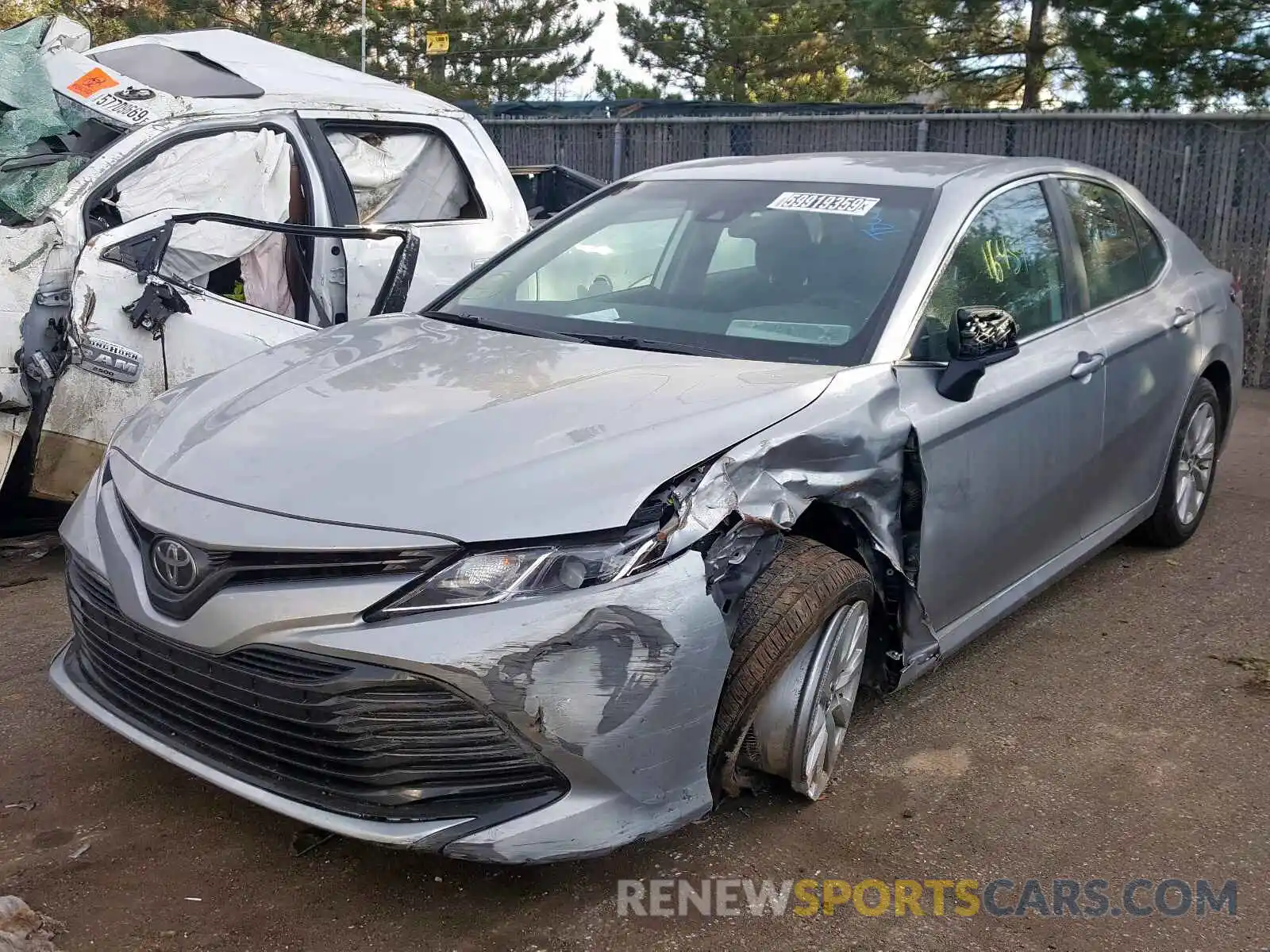 2 Photograph of a damaged car 4T1B11HK1KU241428 TOYOTA CAMRY 2019