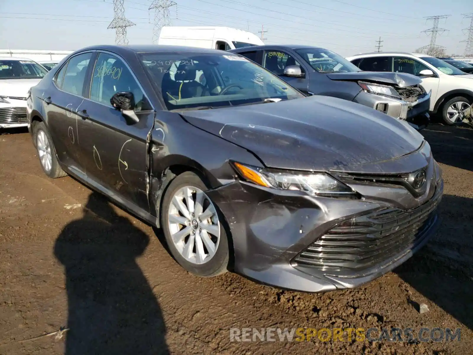 1 Photograph of a damaged car 4T1B11HK1KU241848 TOYOTA CAMRY 2019