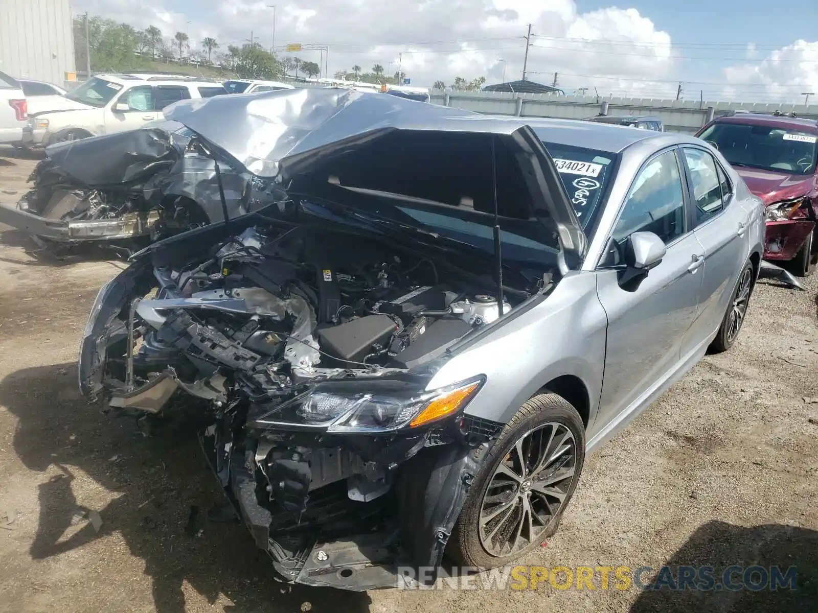 2 Photograph of a damaged car 4T1B11HK1KU251053 TOYOTA CAMRY 2019