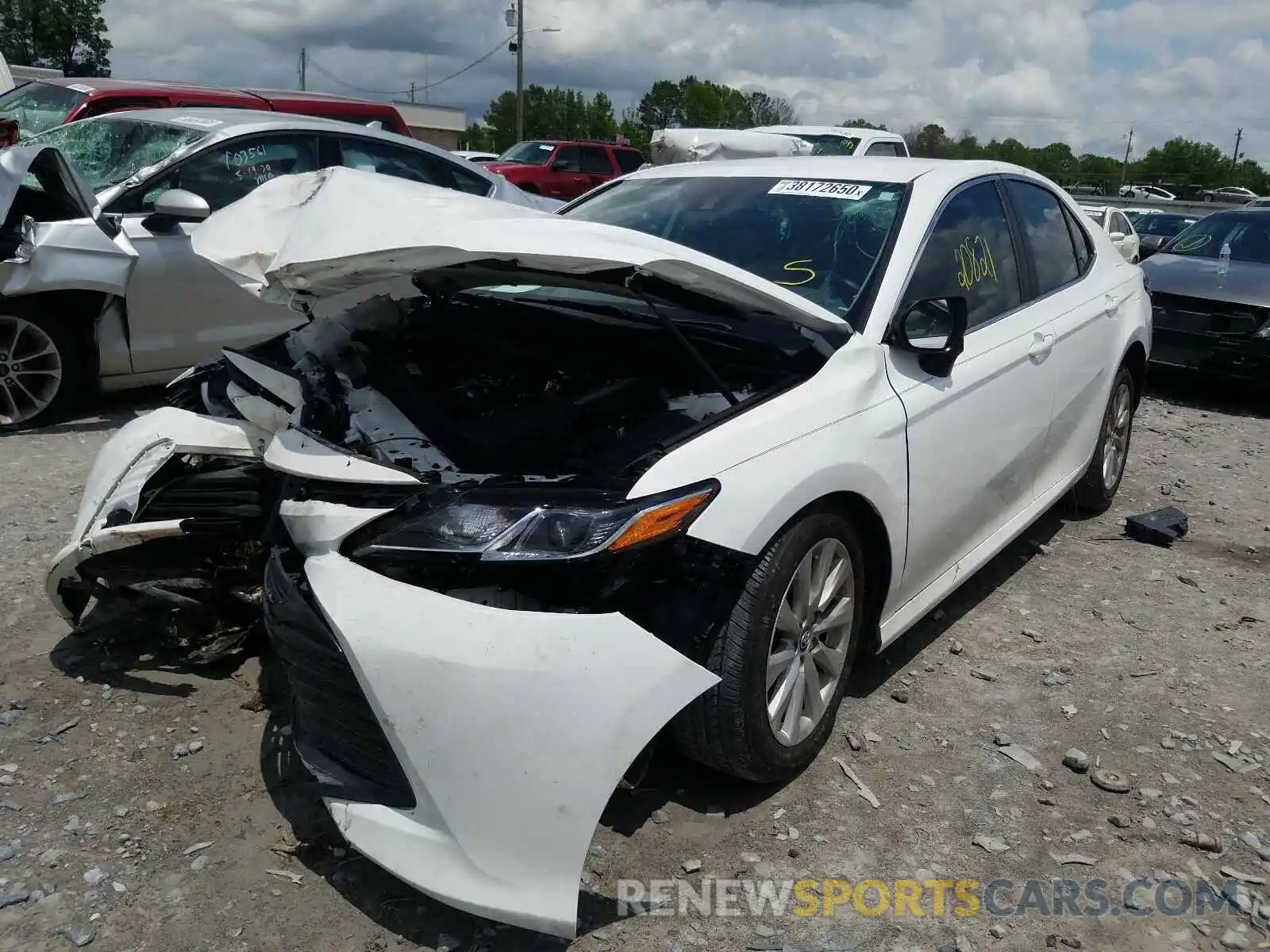 2 Photograph of a damaged car 4T1B11HK1KU251991 TOYOTA CAMRY 2019