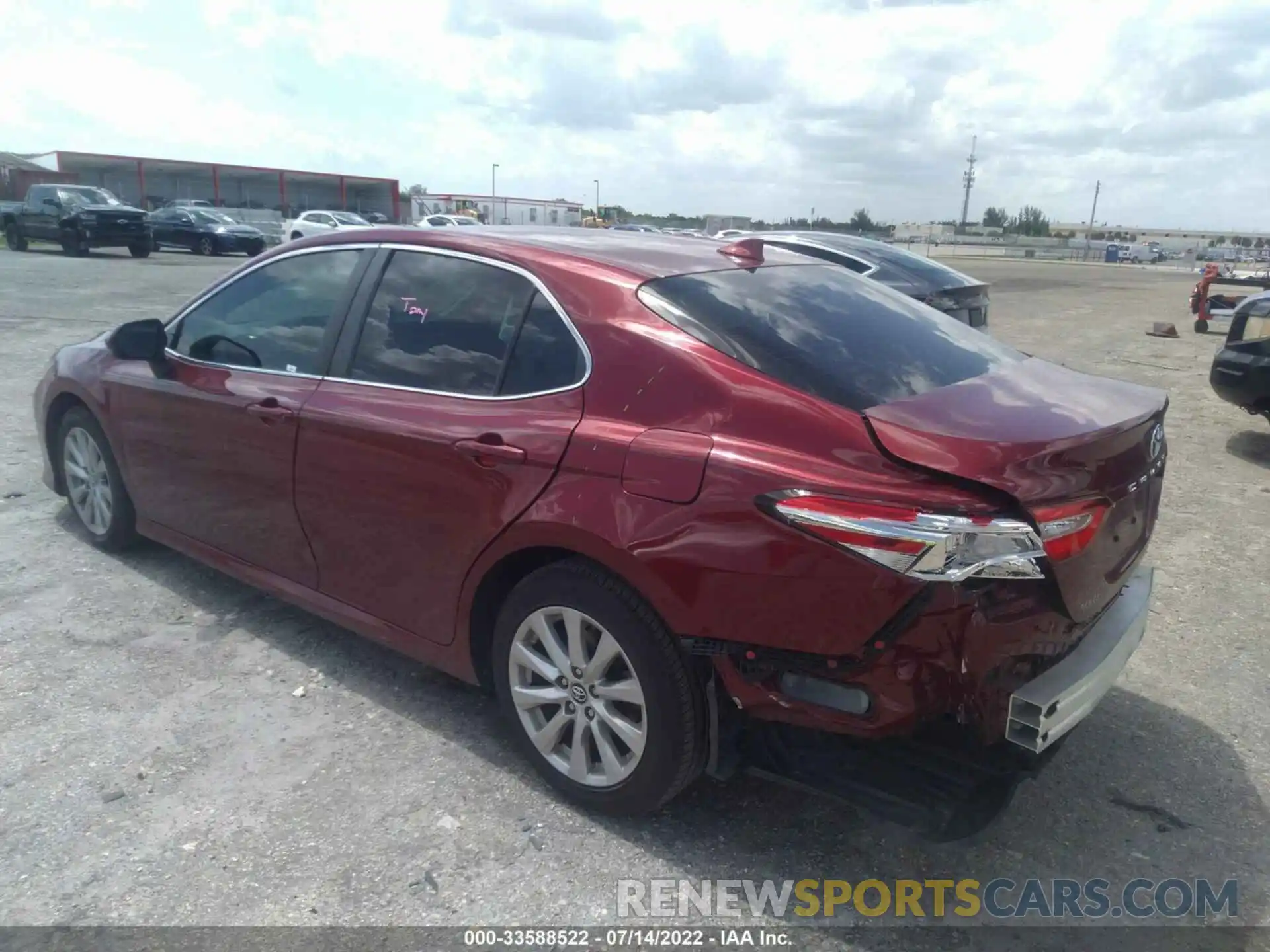 3 Photograph of a damaged car 4T1B11HK1KU252154 TOYOTA CAMRY 2019