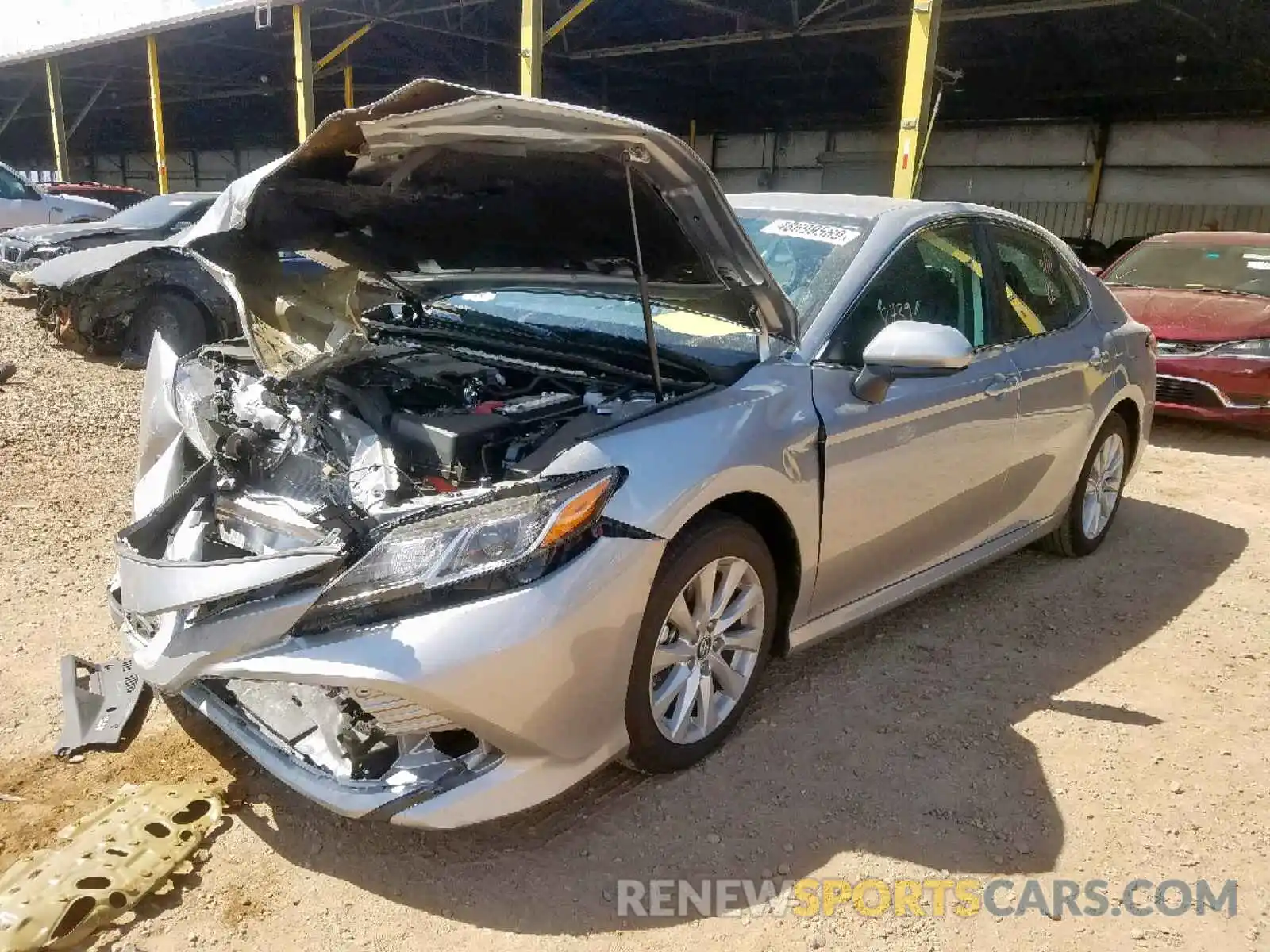 2 Photograph of a damaged car 4T1B11HK1KU254664 TOYOTA CAMRY 2019