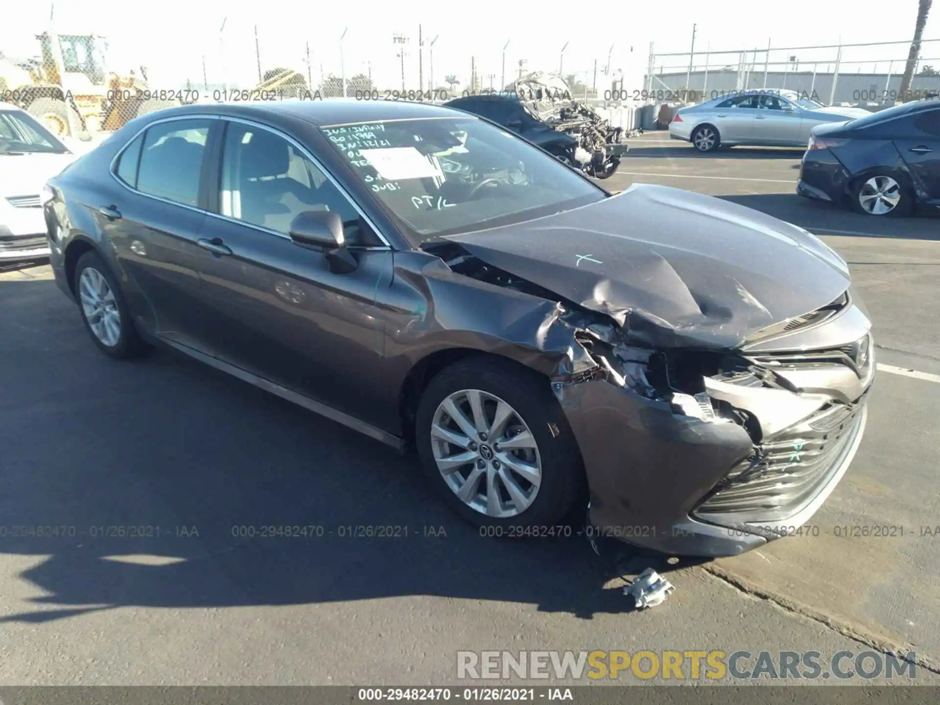 1 Photograph of a damaged car 4T1B11HK1KU267074 TOYOTA CAMRY 2019