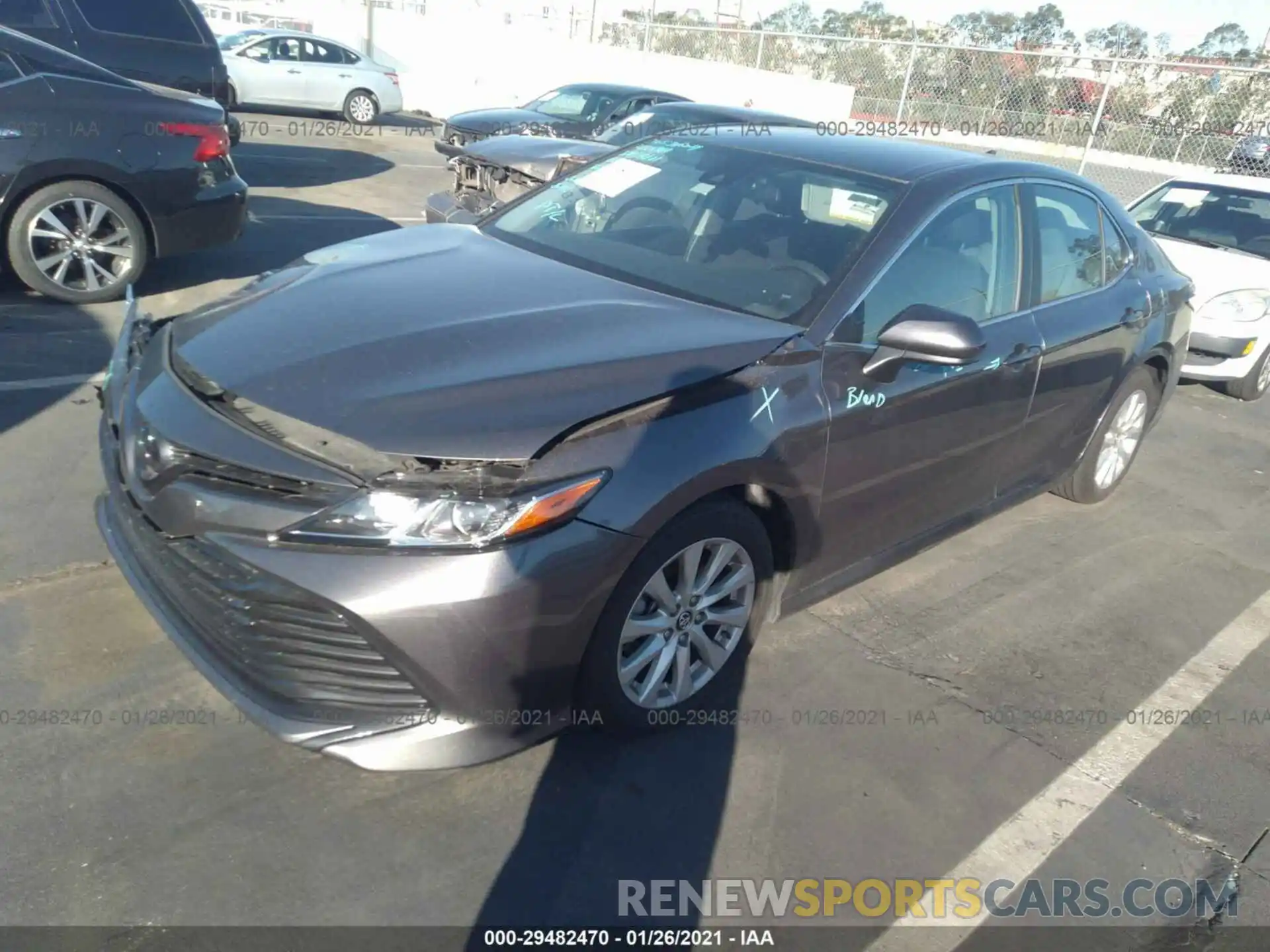 2 Photograph of a damaged car 4T1B11HK1KU267074 TOYOTA CAMRY 2019