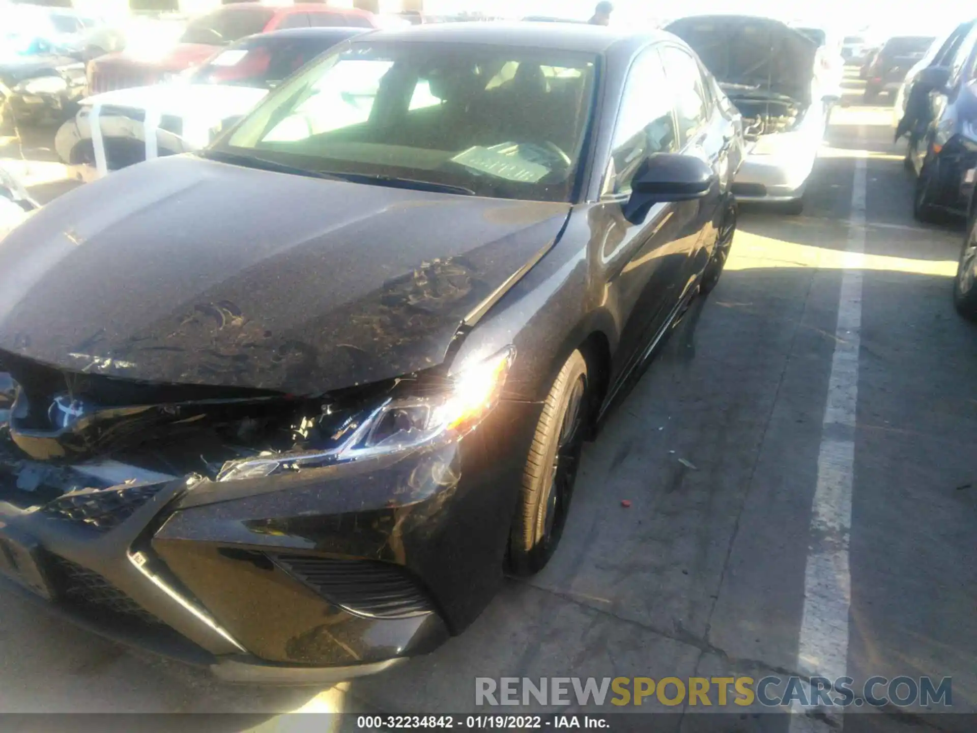 2 Photograph of a damaged car 4T1B11HK1KU279371 TOYOTA CAMRY 2019