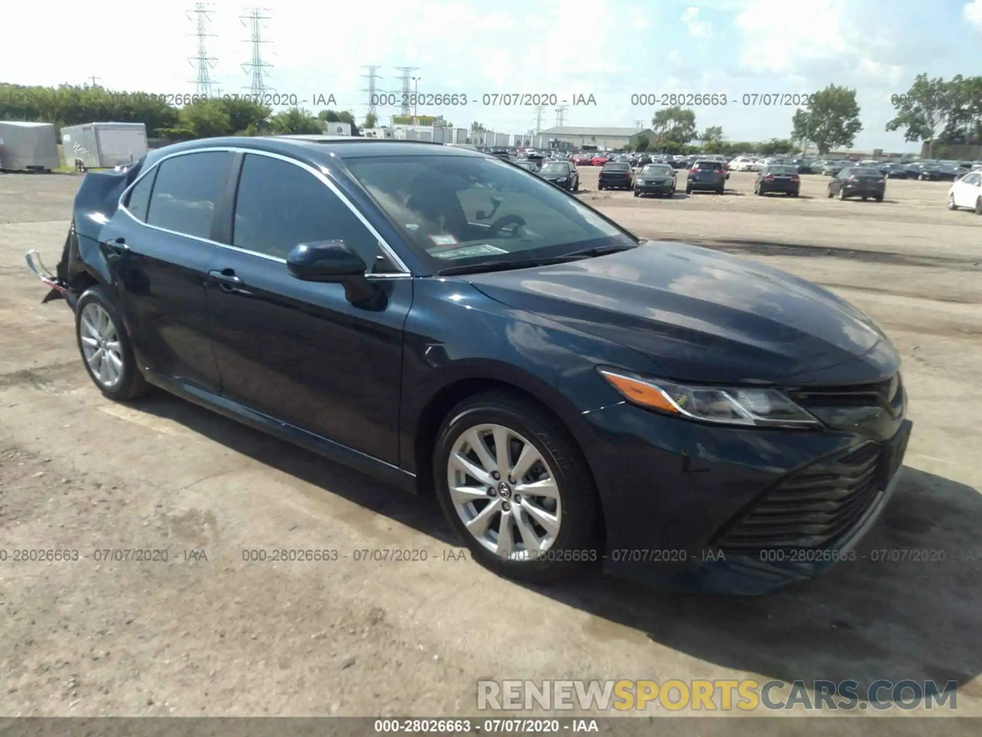 1 Photograph of a damaged car 4T1B11HK1KU281184 TOYOTA CAMRY 2019