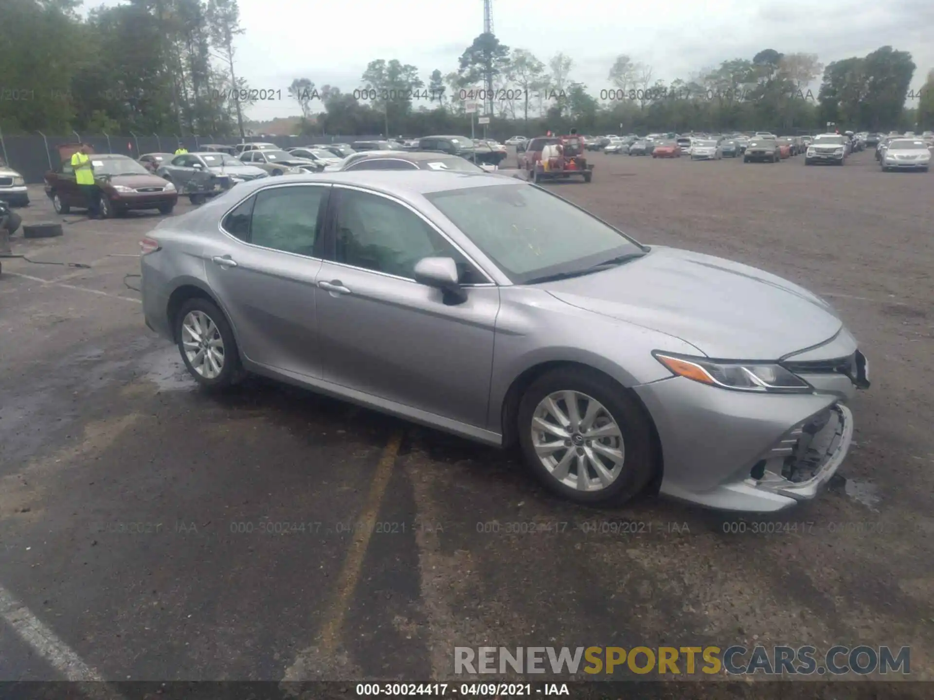 1 Photograph of a damaged car 4T1B11HK1KU291827 TOYOTA CAMRY 2019