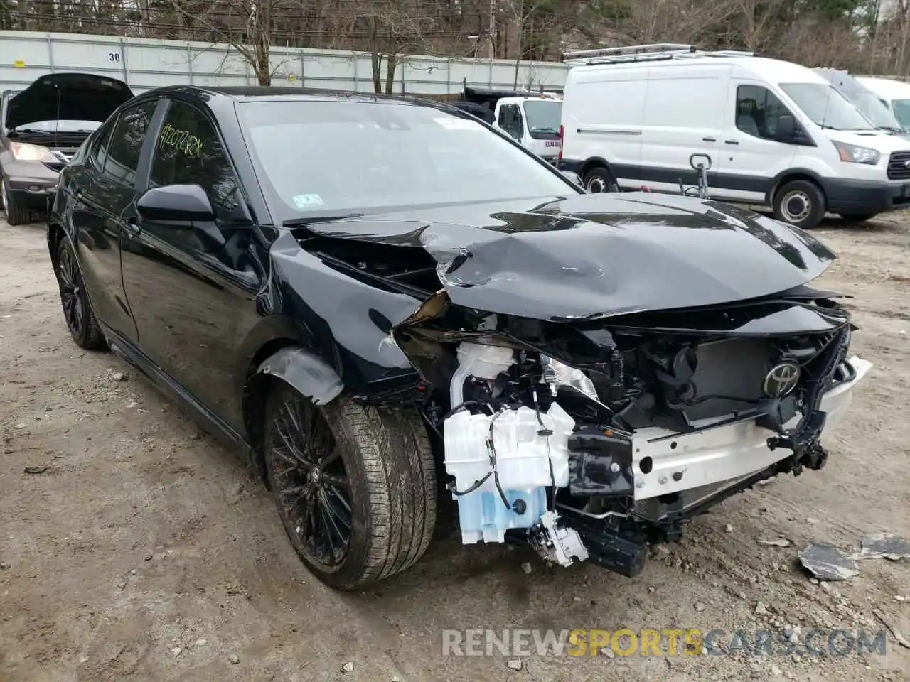 1 Photograph of a damaged car 4T1B11HK1KU292458 TOYOTA CAMRY 2019