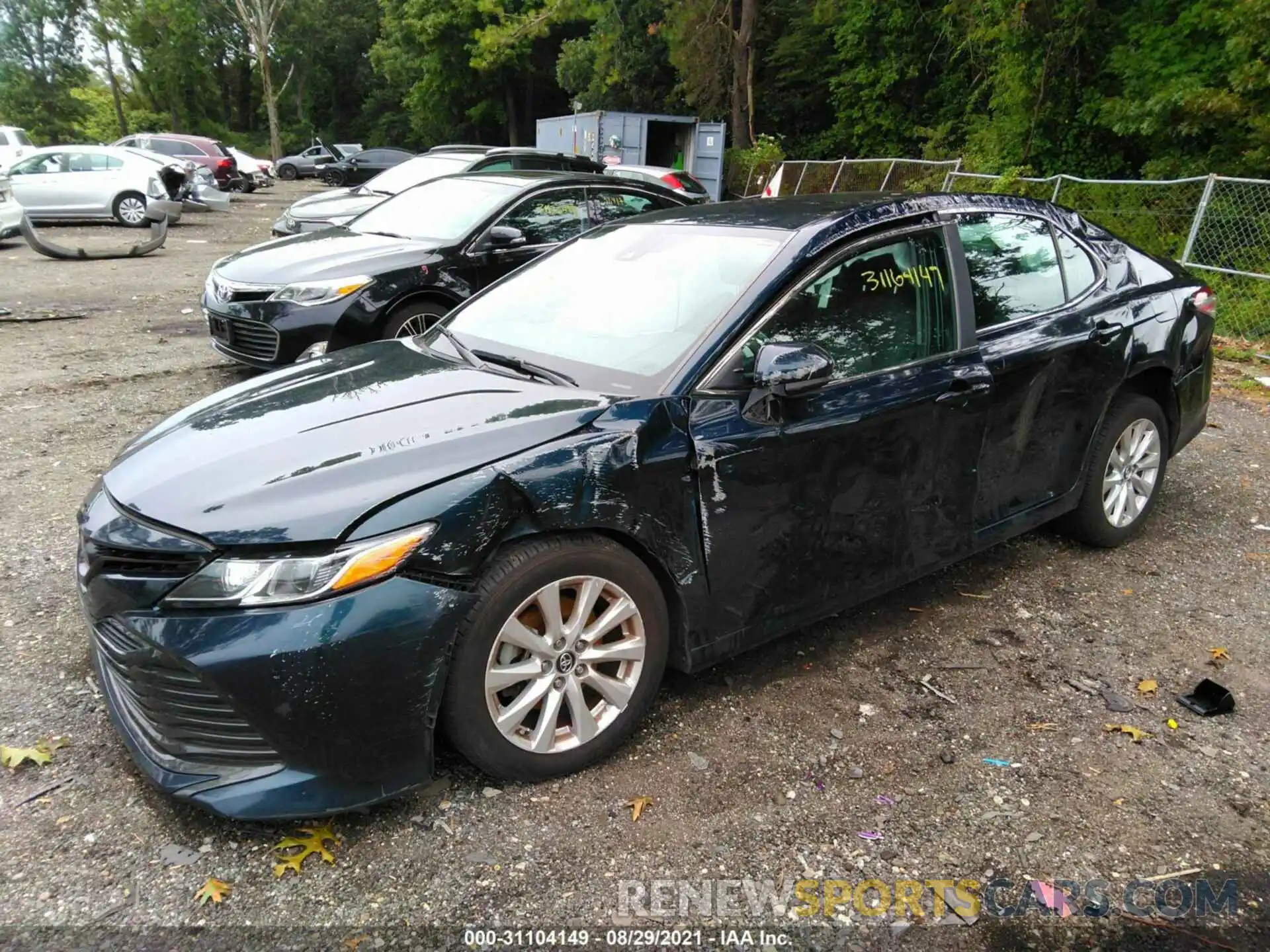 2 Photograph of a damaged car 4T1B11HK1KU690110 TOYOTA CAMRY 2019