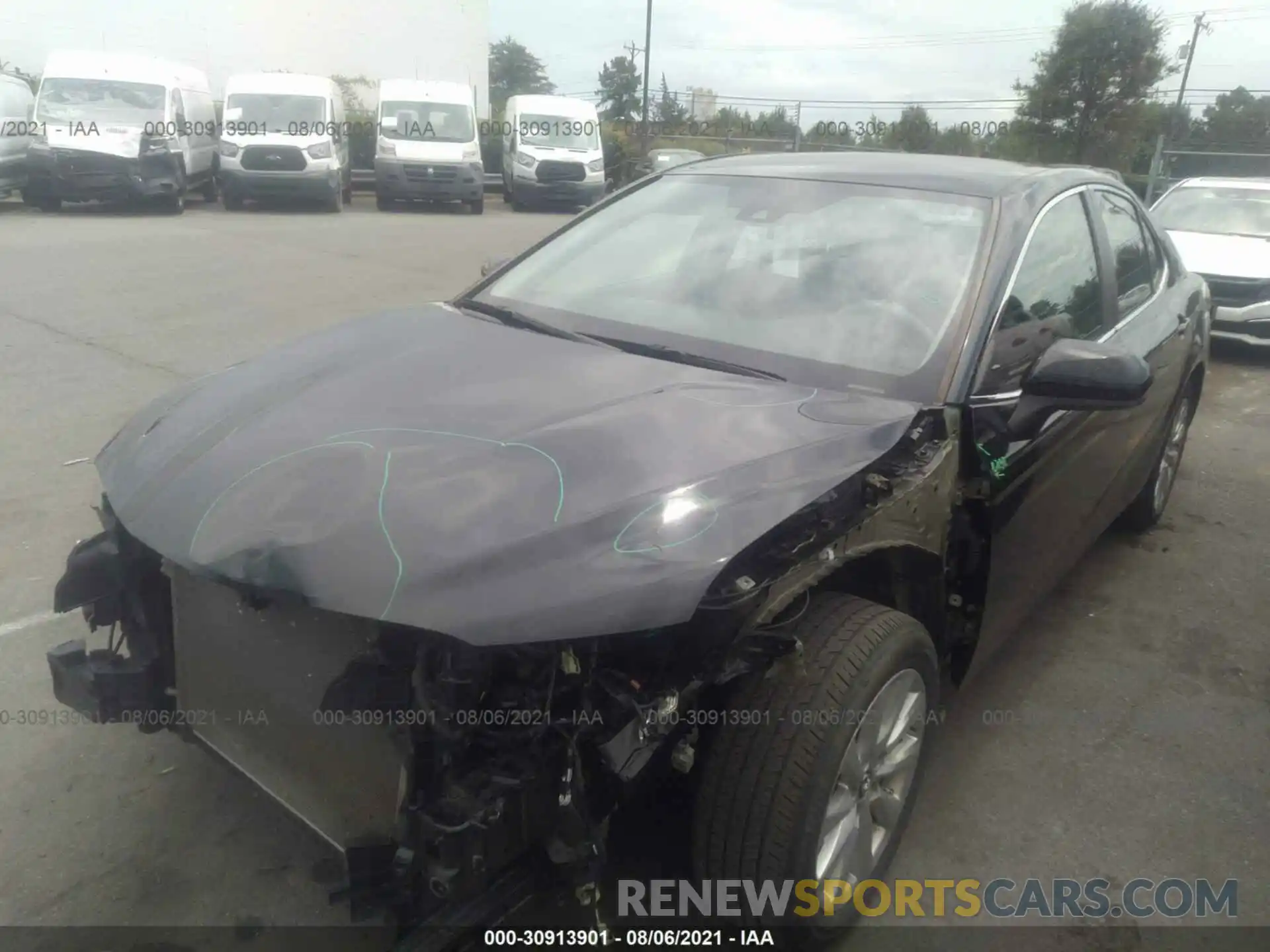 2 Photograph of a damaged car 4T1B11HK1KU691855 TOYOTA CAMRY 2019