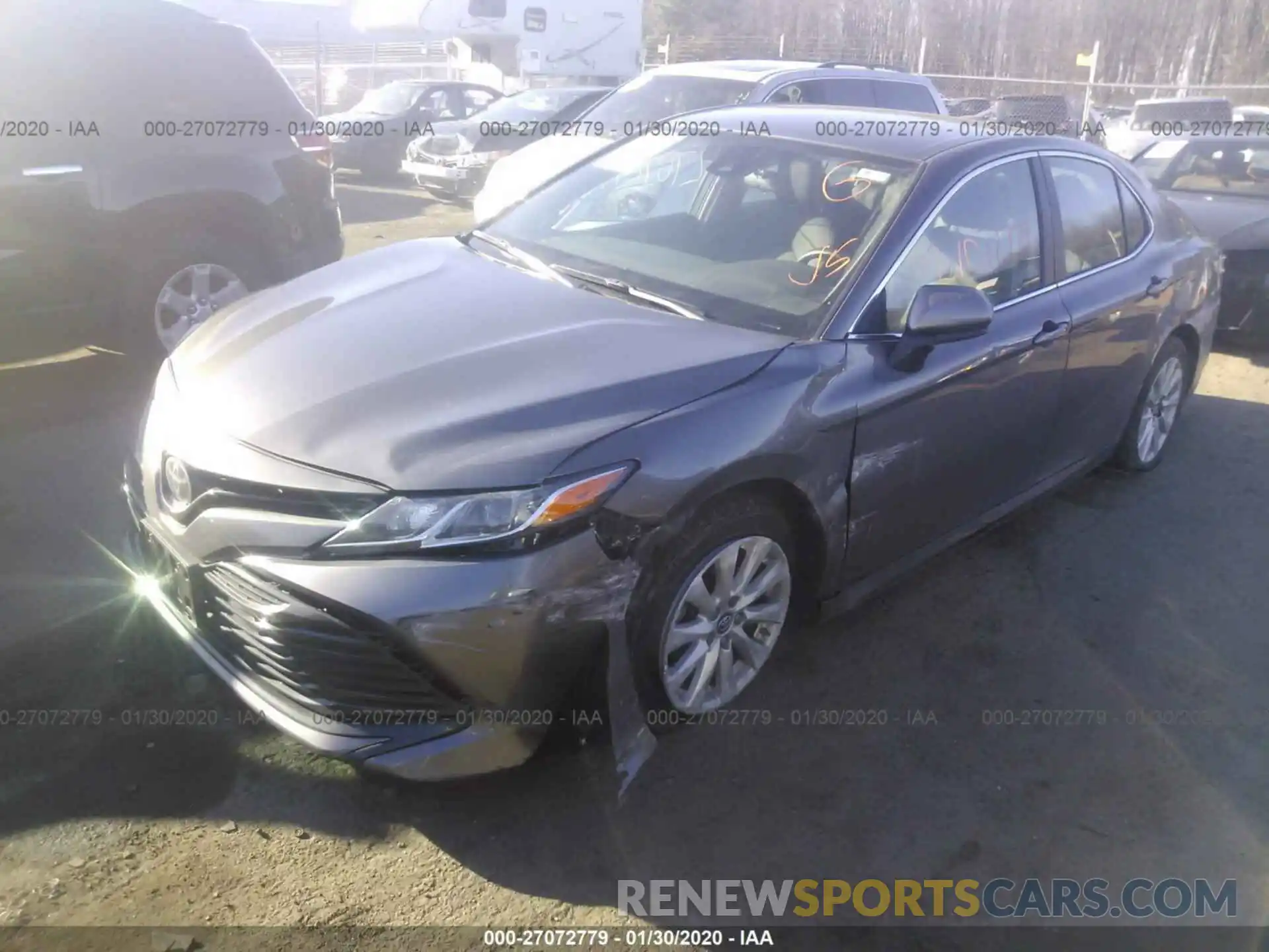 2 Photograph of a damaged car 4T1B11HK1KU698109 TOYOTA CAMRY 2019