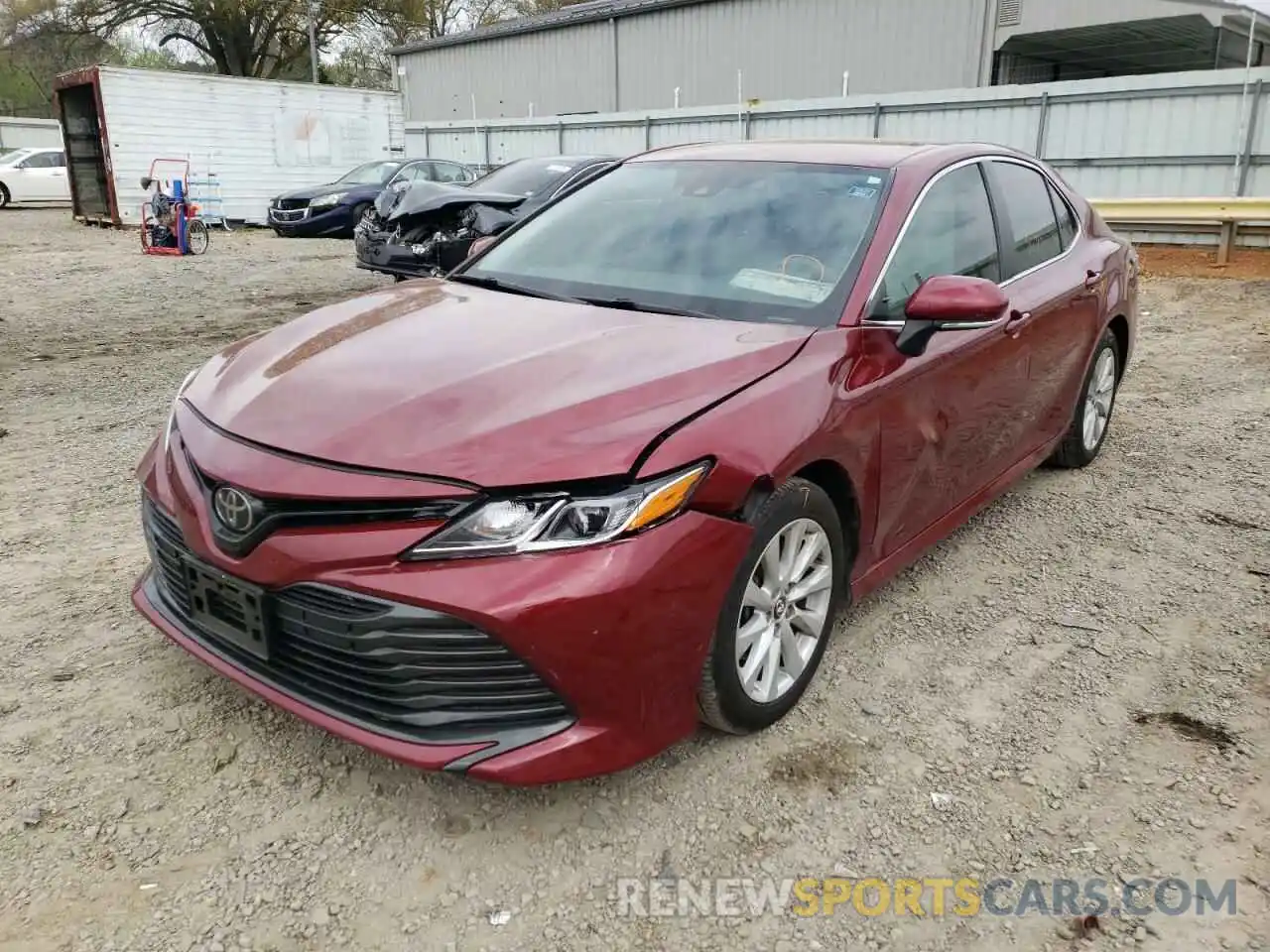 2 Photograph of a damaged car 4T1B11HK1KU700425 TOYOTA CAMRY 2019