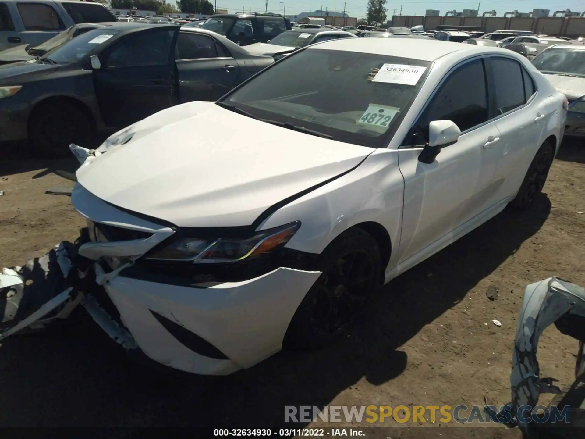 2 Photograph of a damaged car 4T1B11HK1KU707696 TOYOTA CAMRY 2019