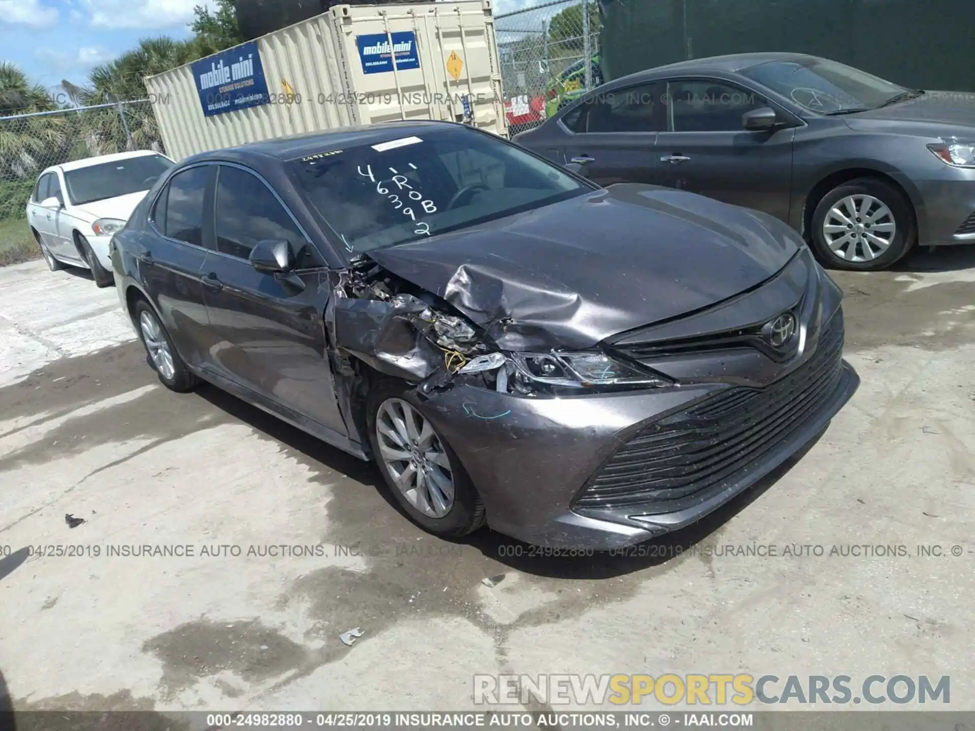 1 Photograph of a damaged car 4T1B11HK1KU707729 TOYOTA CAMRY 2019