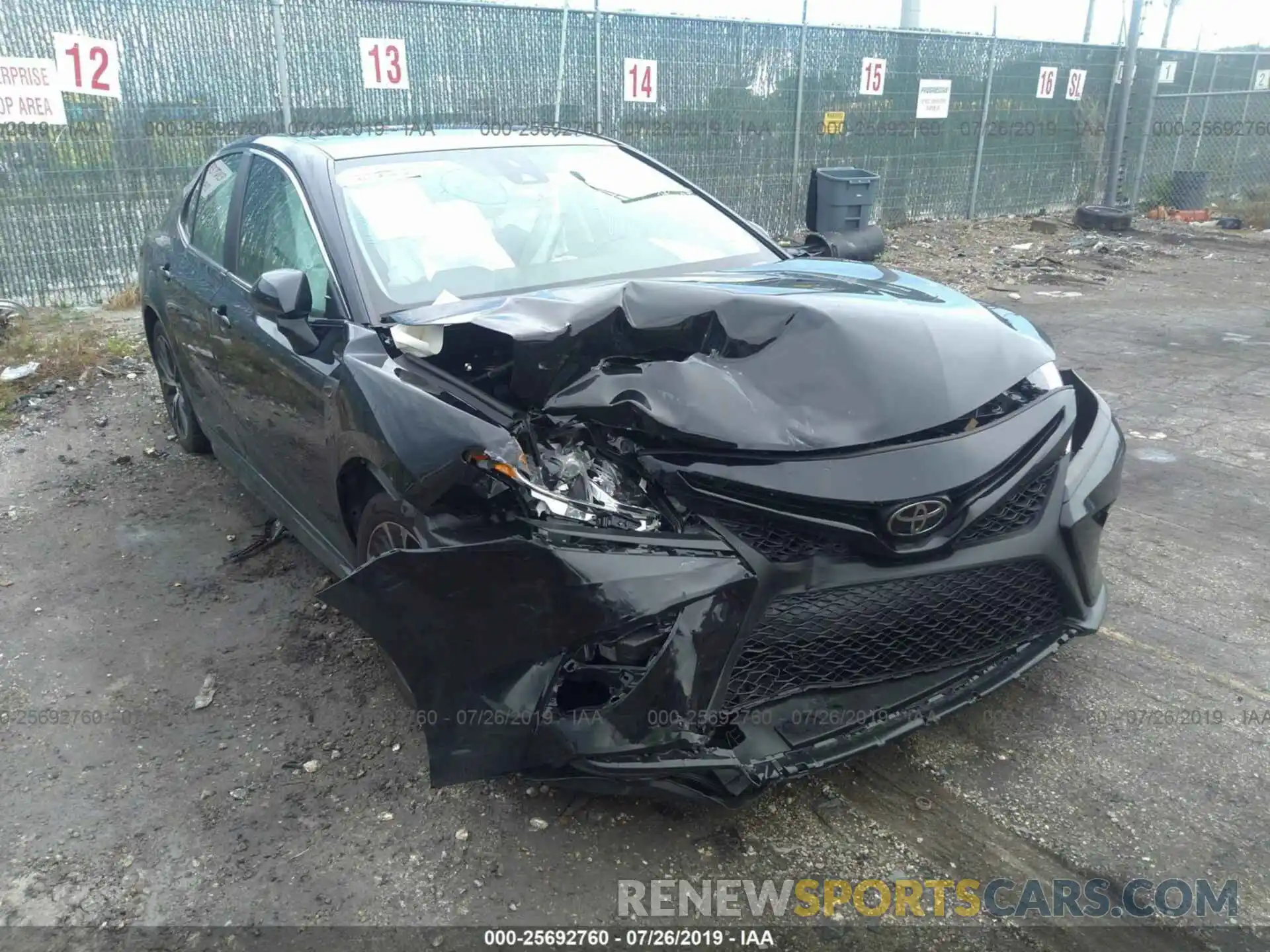 1 Photograph of a damaged car 4T1B11HK1KU713675 TOYOTA CAMRY 2019