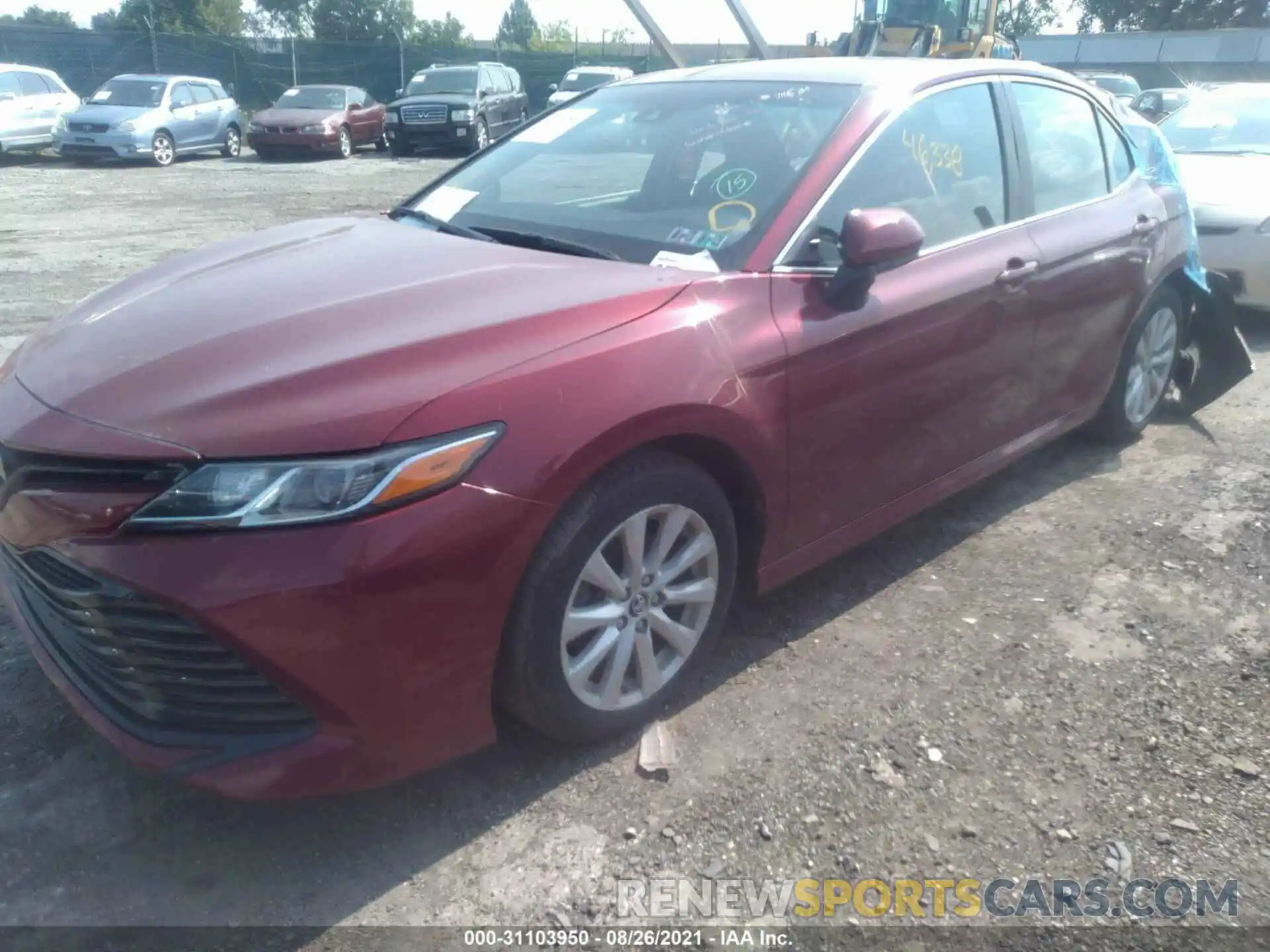 2 Photograph of a damaged car 4T1B11HK1KU716902 TOYOTA CAMRY 2019