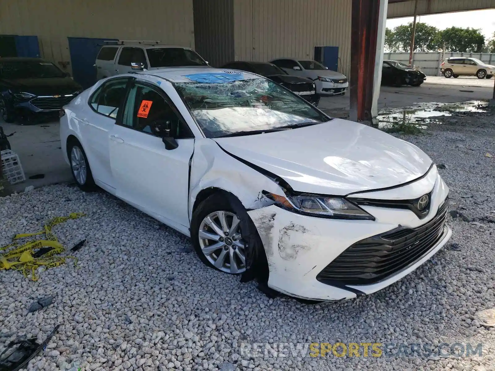 1 Photograph of a damaged car 4T1B11HK1KU718049 TOYOTA CAMRY 2019