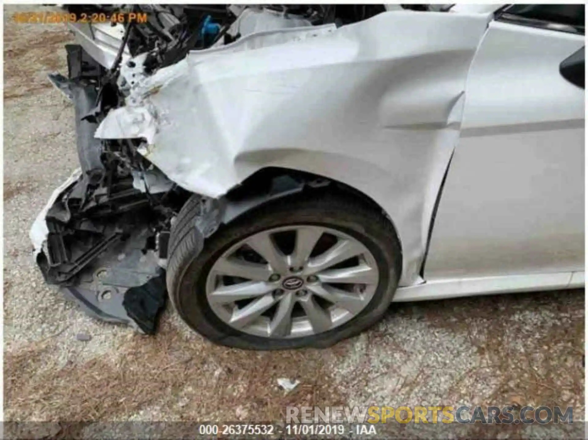 1 Photograph of a damaged car 4T1B11HK1KU718732 TOYOTA CAMRY 2019