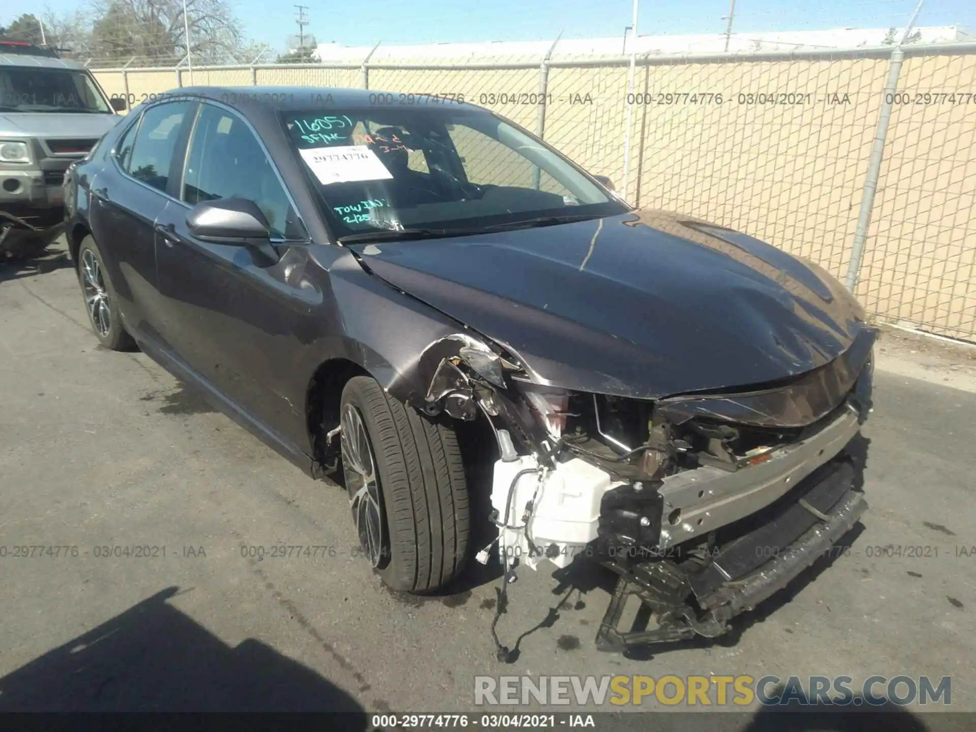 1 Photograph of a damaged car 4T1B11HK1KU720495 TOYOTA CAMRY 2019