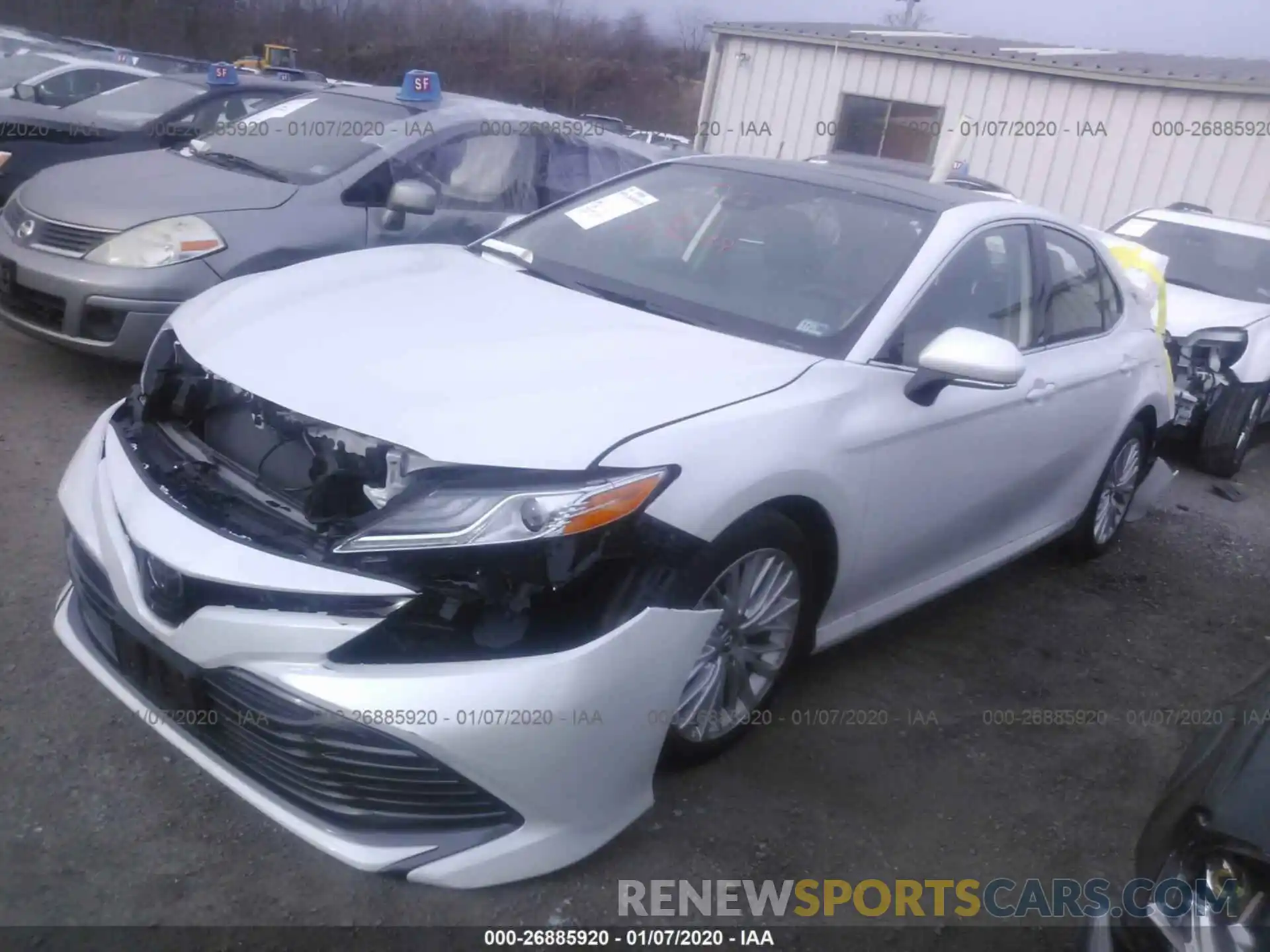 2 Photograph of a damaged car 4T1B11HK1KU721467 TOYOTA CAMRY 2019