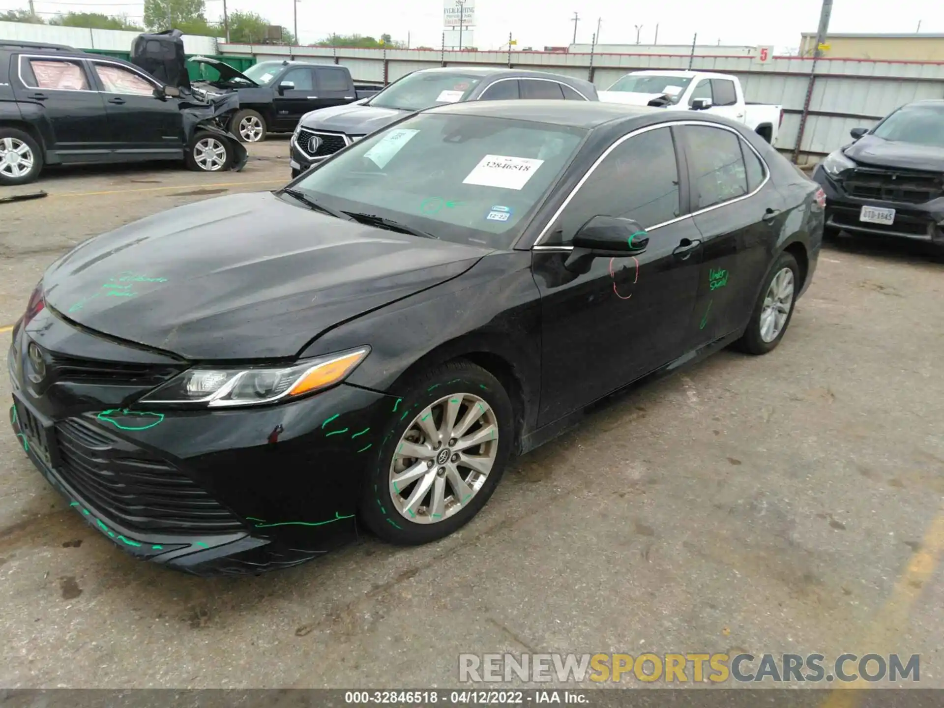 2 Photograph of a damaged car 4T1B11HK1KU721887 TOYOTA CAMRY 2019