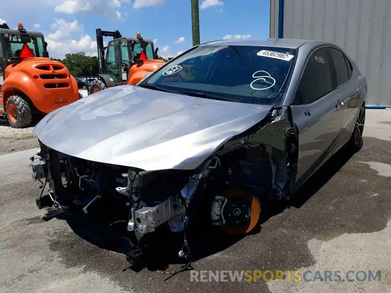 2 Photograph of a damaged car 4T1B11HK1KU734297 TOYOTA CAMRY 2019