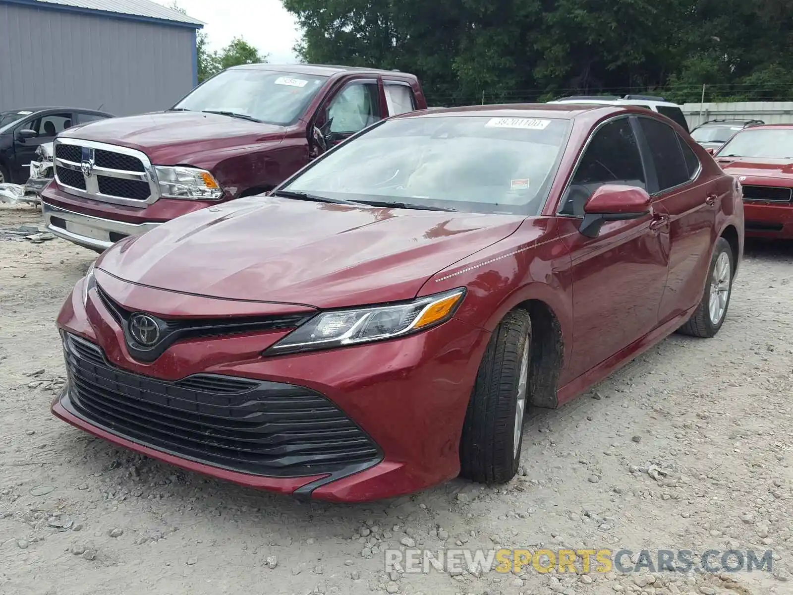 2 Photograph of a damaged car 4T1B11HK1KU739225 TOYOTA CAMRY 2019