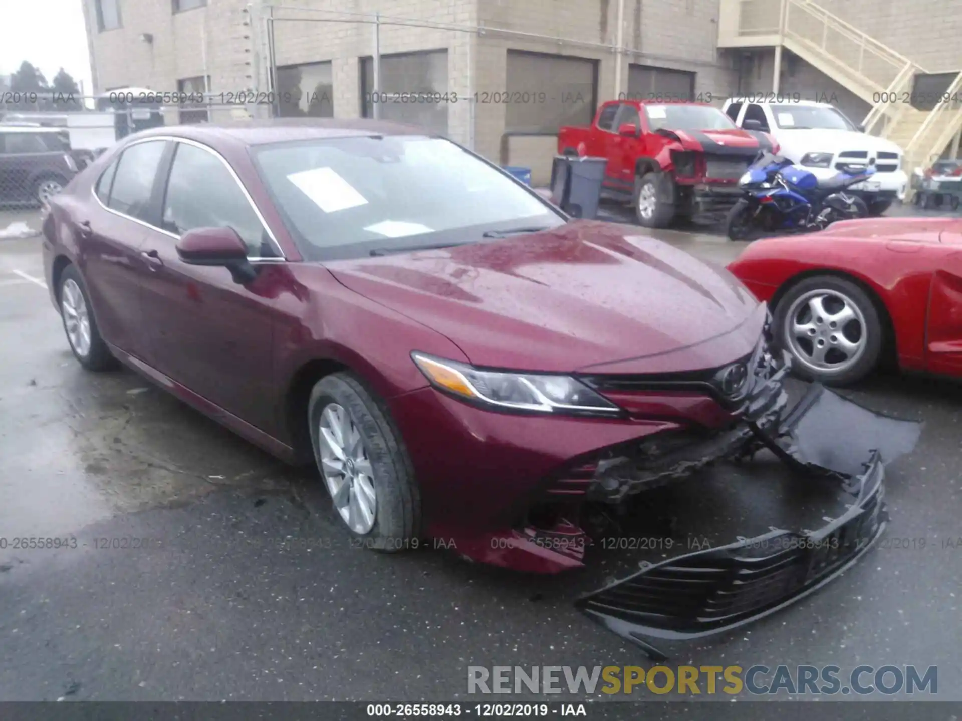 1 Photograph of a damaged car 4T1B11HK1KU740648 TOYOTA CAMRY 2019