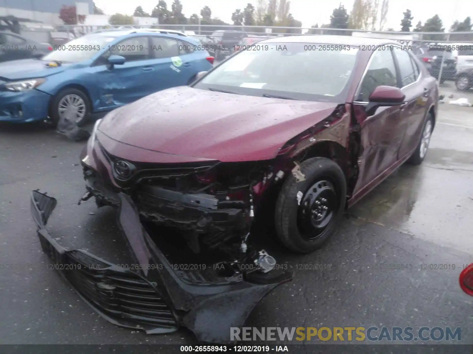 2 Photograph of a damaged car 4T1B11HK1KU740648 TOYOTA CAMRY 2019