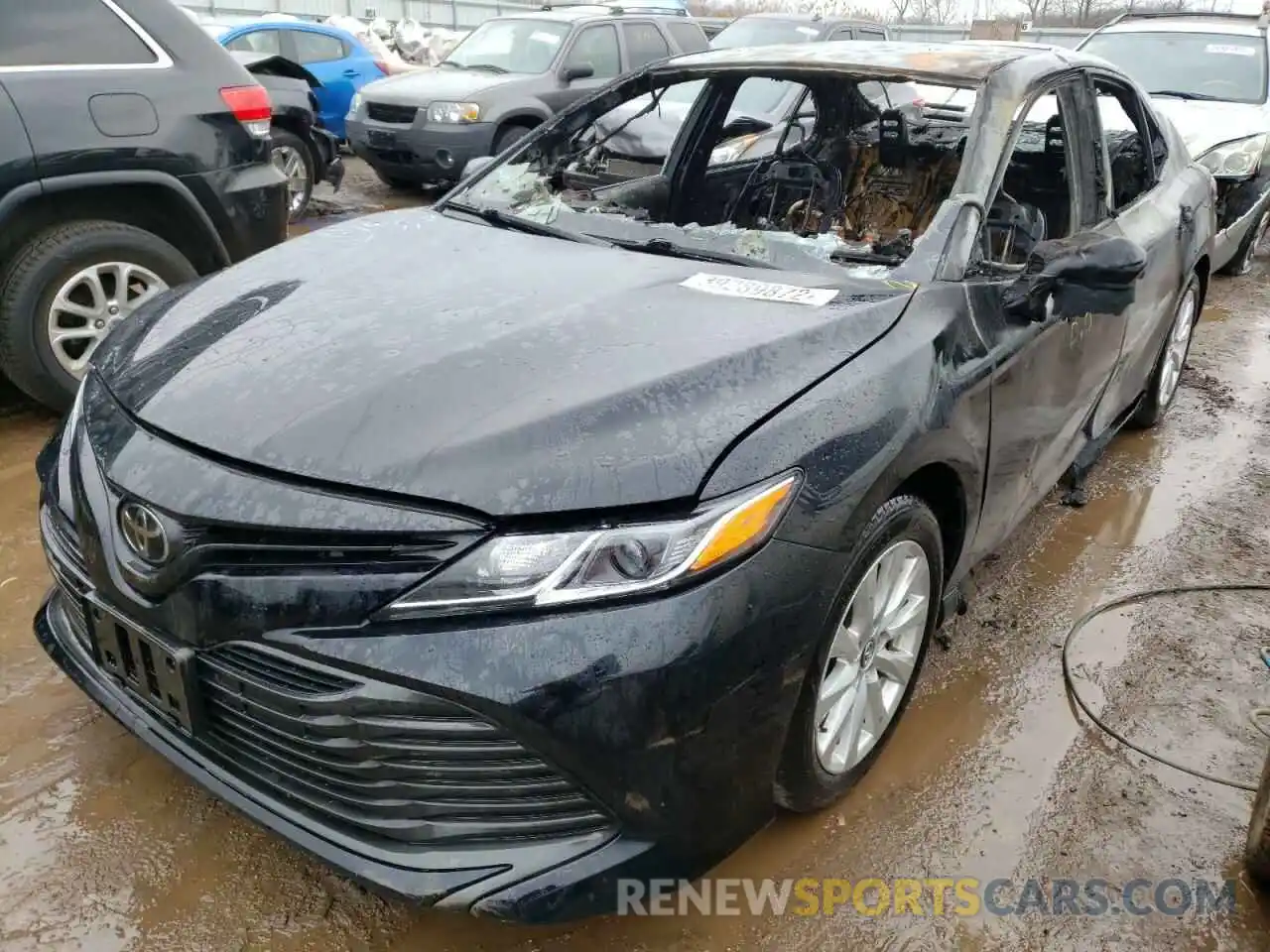 2 Photograph of a damaged car 4T1B11HK1KU747356 TOYOTA CAMRY 2019