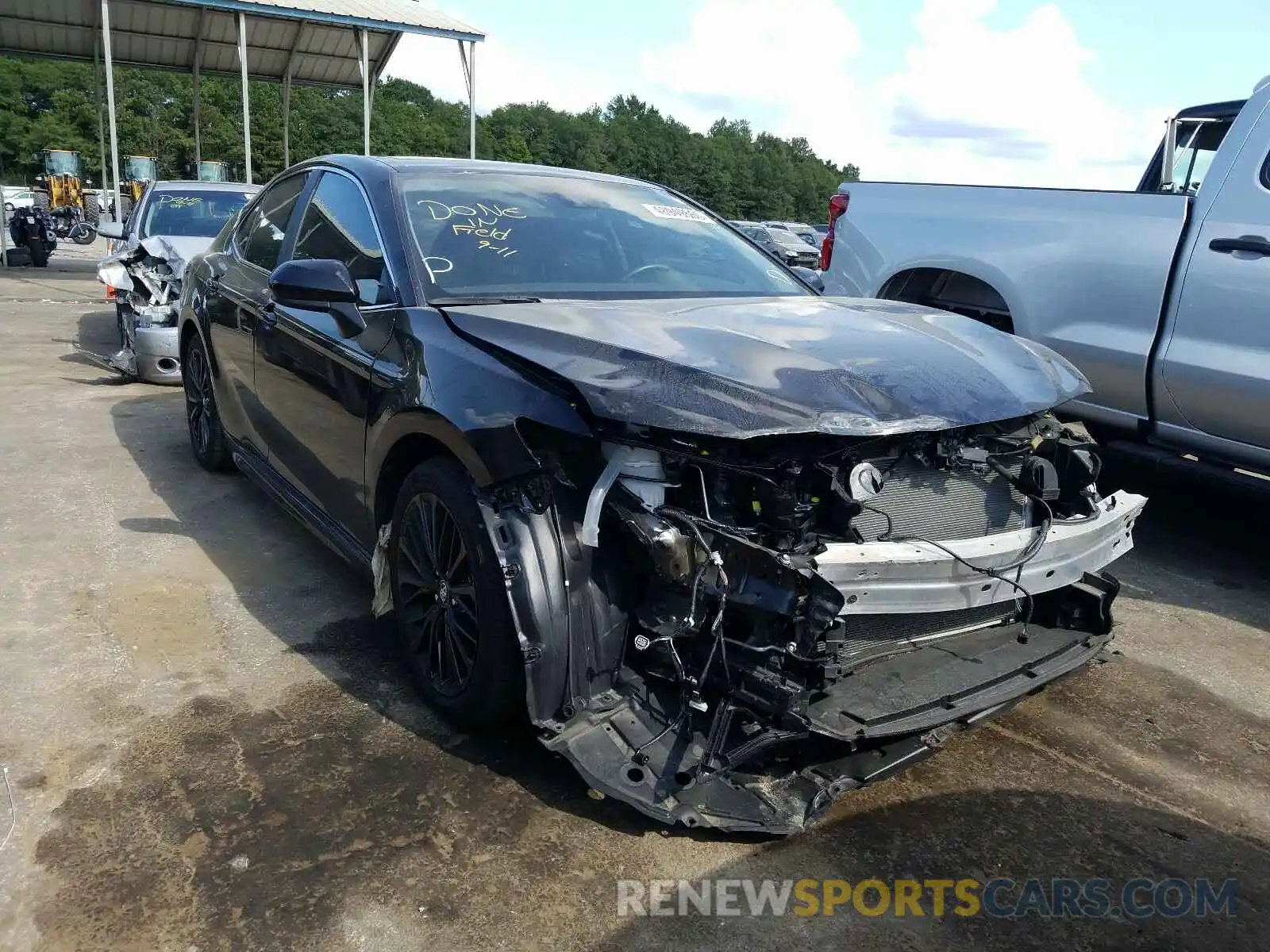 1 Photograph of a damaged car 4T1B11HK1KU748698 TOYOTA CAMRY 2019