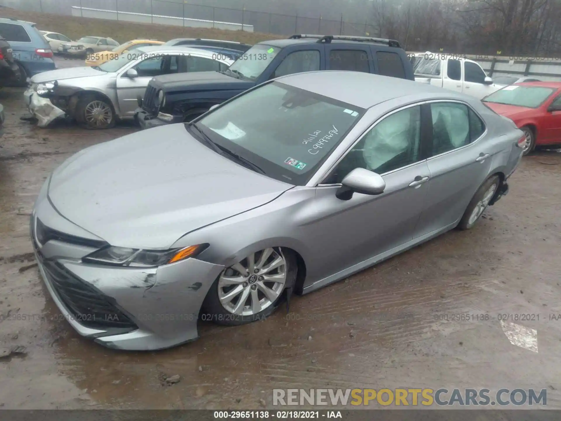 2 Photograph of a damaged car 4T1B11HK1KU755036 TOYOTA CAMRY 2019